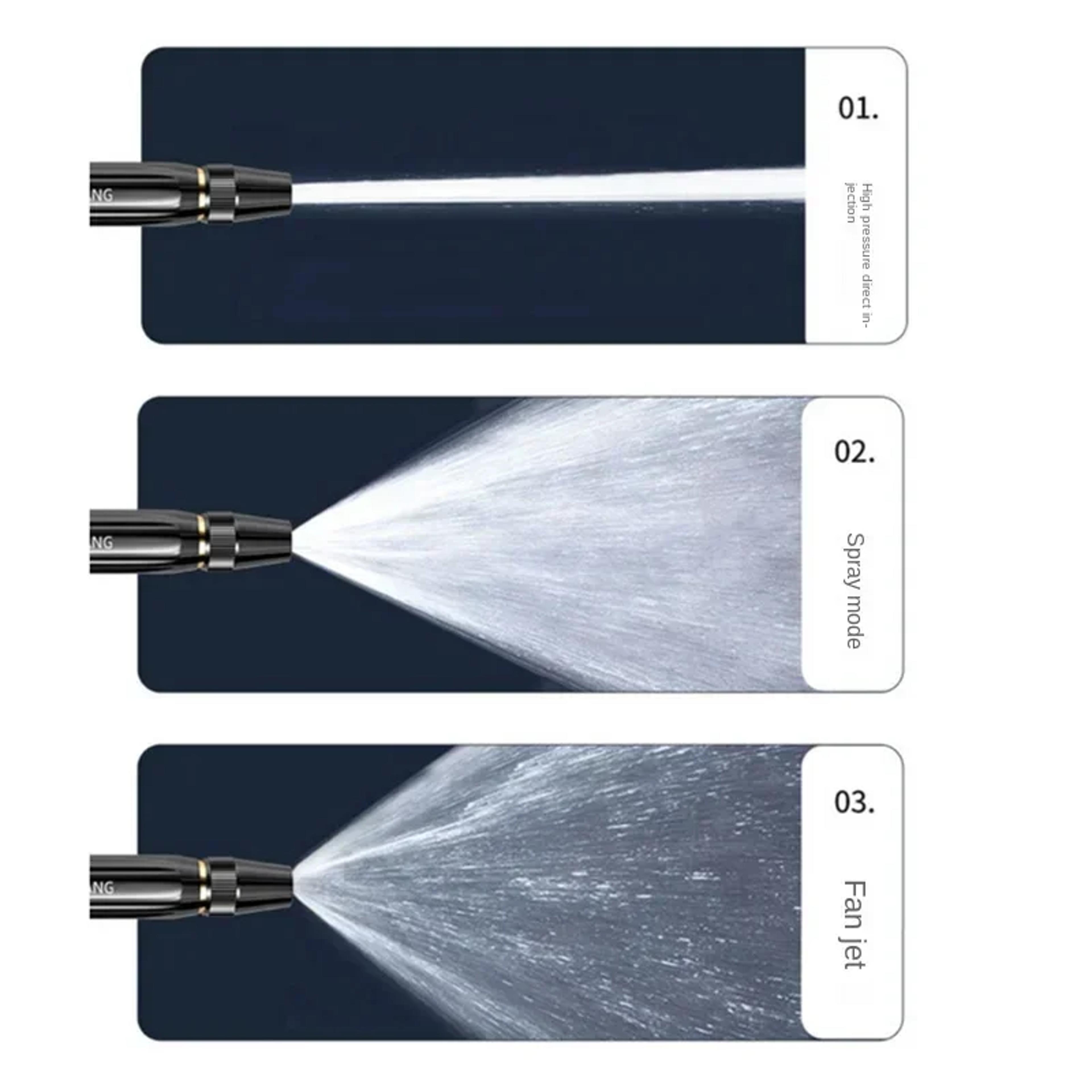 HighPressure Water Gun Household Car Wash Water Black Car Wash Nozzle Diamond Water Watering Pipe C 3