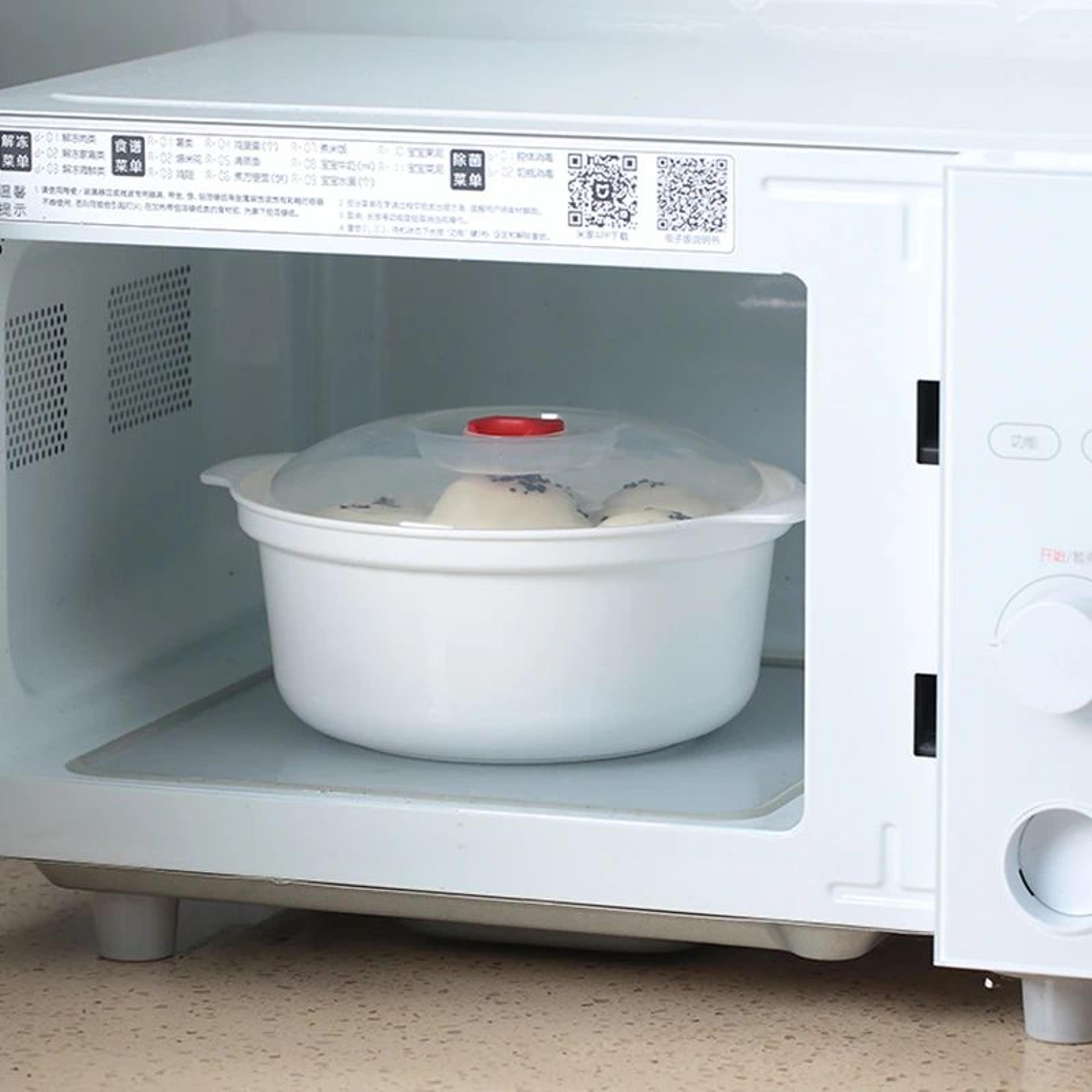GIANXI Microwave Oven Special Box Heated Soup Pot Steam Rice  Buns With Lid Ecofriendly Food Grade  3