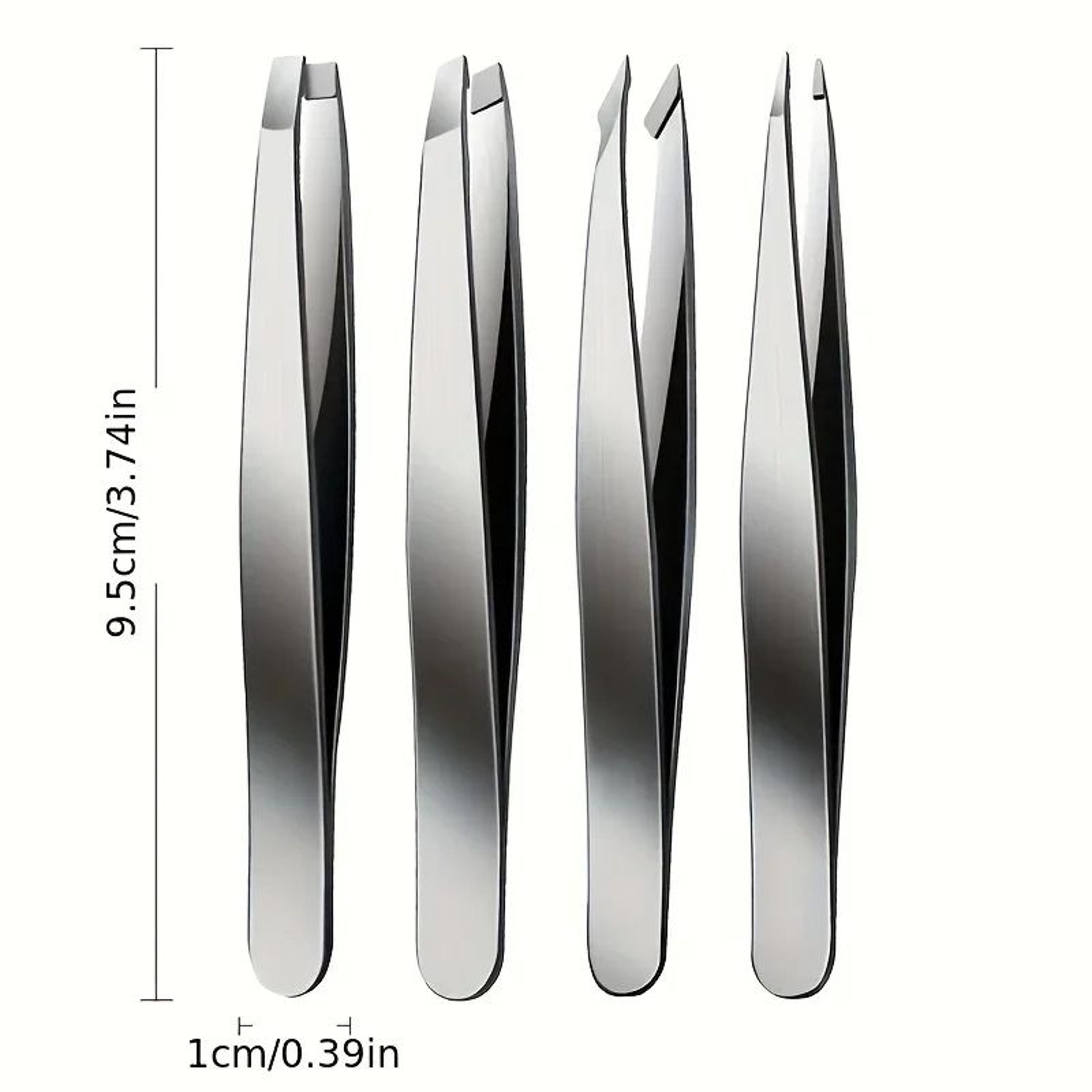 Professional Tweezers Set Perfect For Eyebrow Hair Removal Splinter  Ingrown Hair Precision Stainle