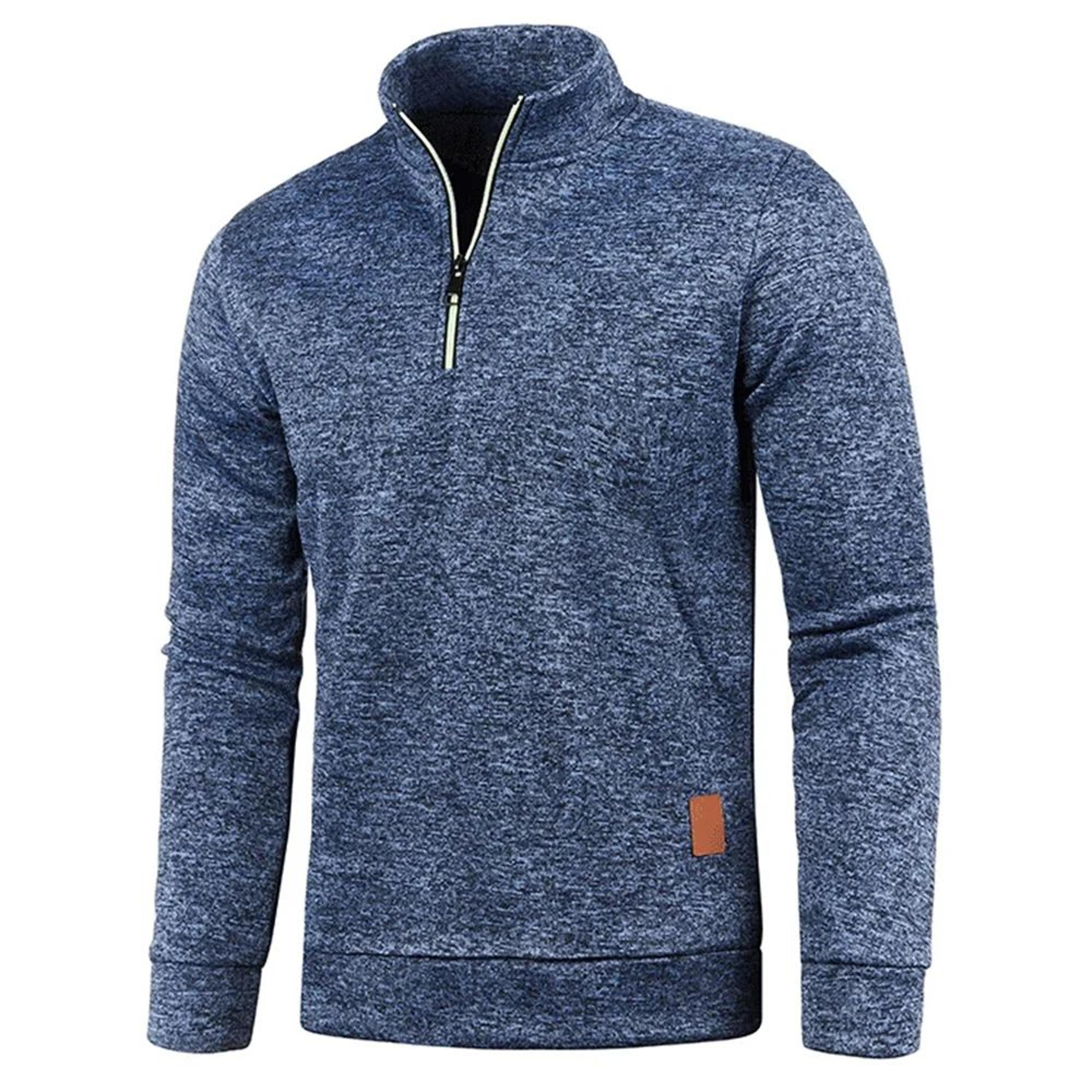 Premium Men Sweatshirt Half Zipper Pullover Thicker SpringAutumn Turtleneck Hoody For Outdoor Wear 4