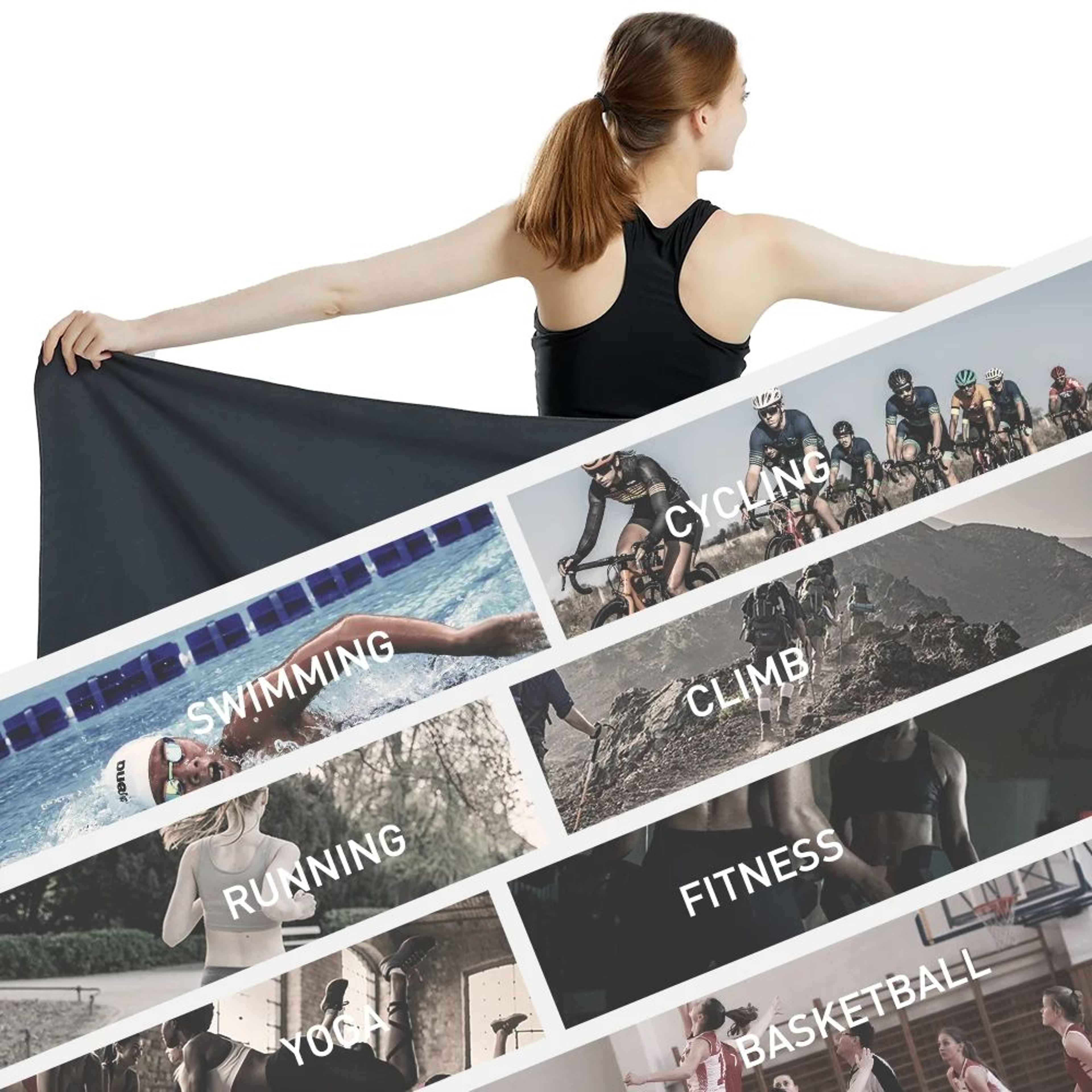 Quick Dry Microfiber Travel  Sports Towel Sandproof Soft  Light For Swim Gym Yoga 1