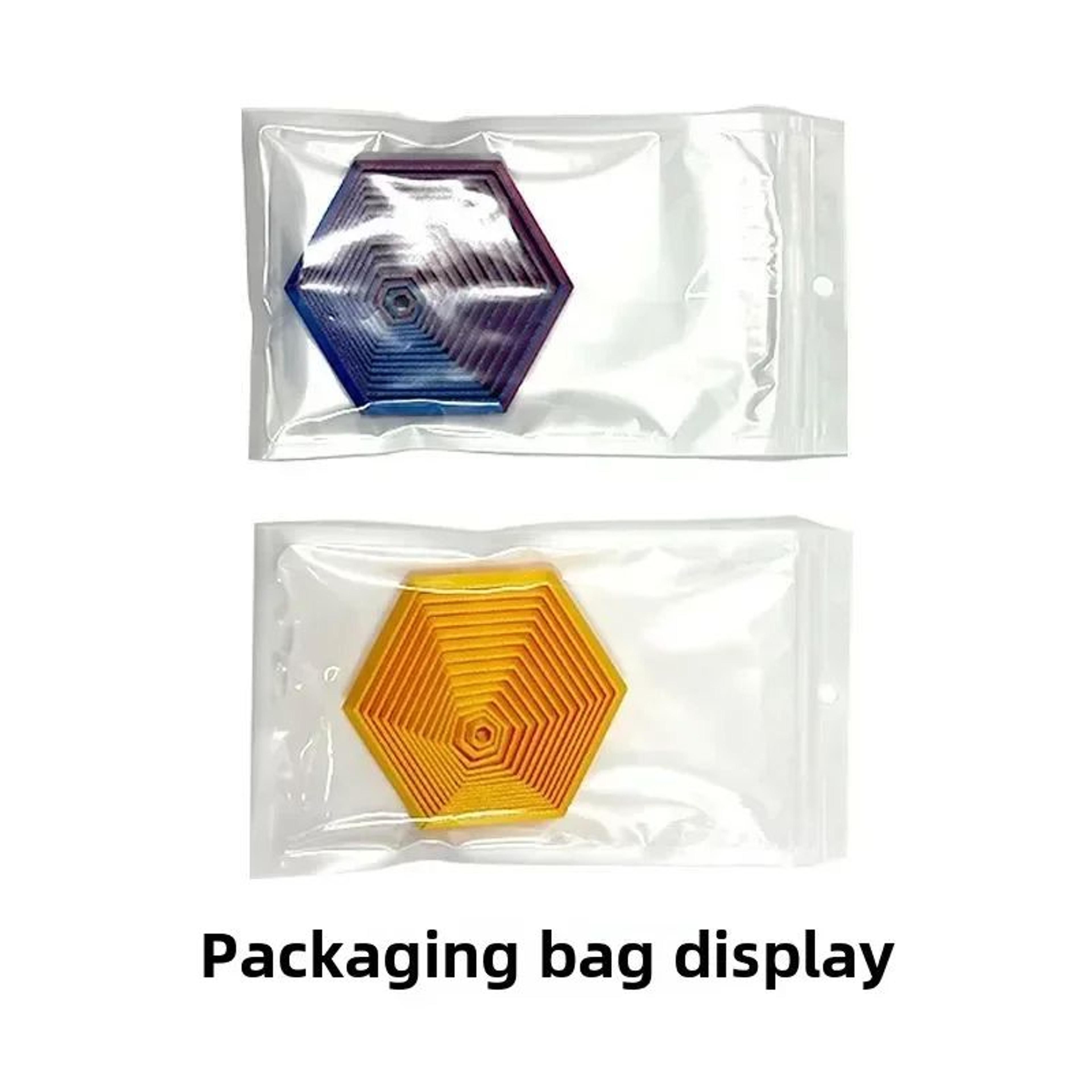 Portable 3D Printed Fractal Fidget Hexagon Sensory AntiStress Toy Desktop Ornament Visual Kid Toy F 5