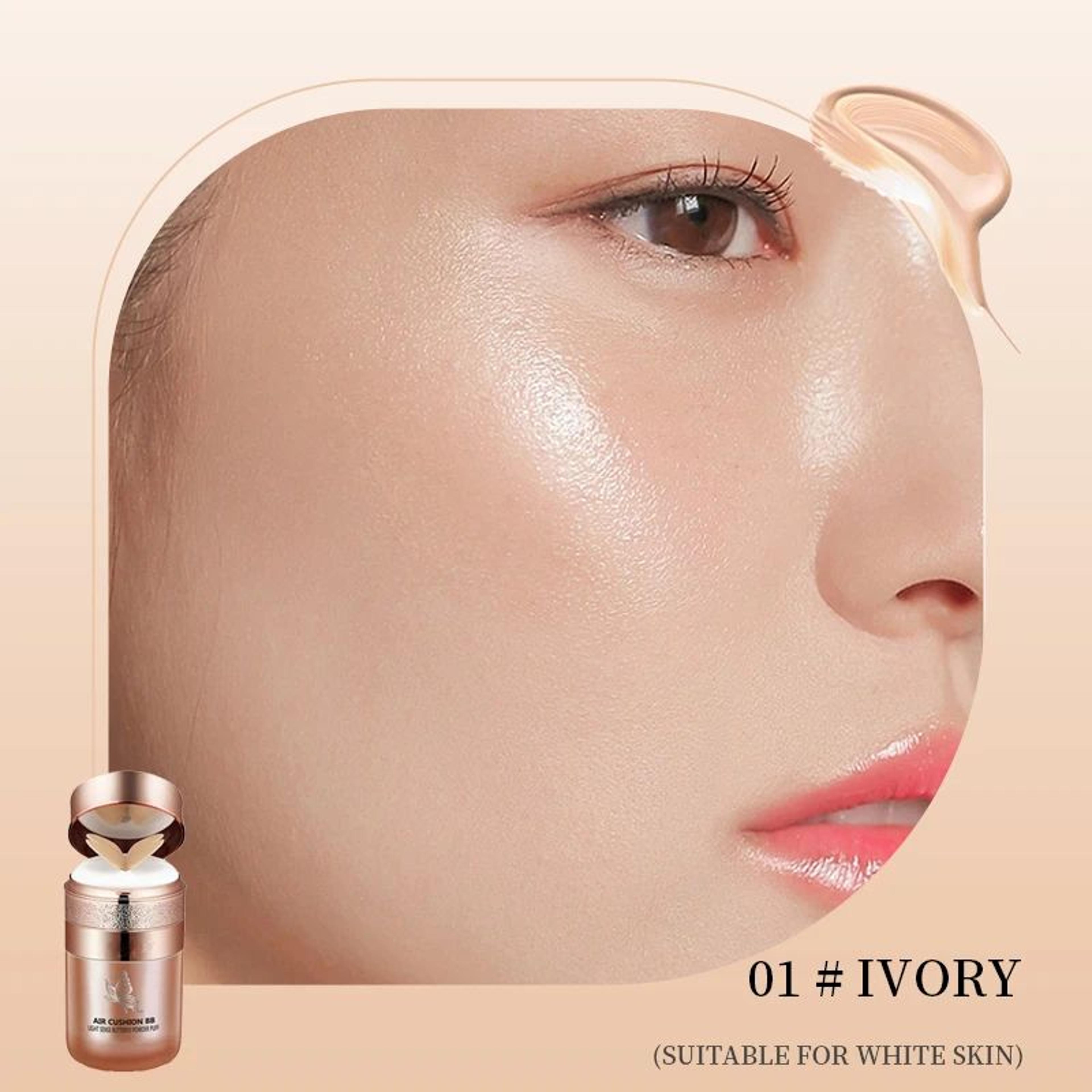 Air Cushion BB Cream Butterfly Powder Puff Moisturizing Foundation Concealer Whitening Waterproof M 6