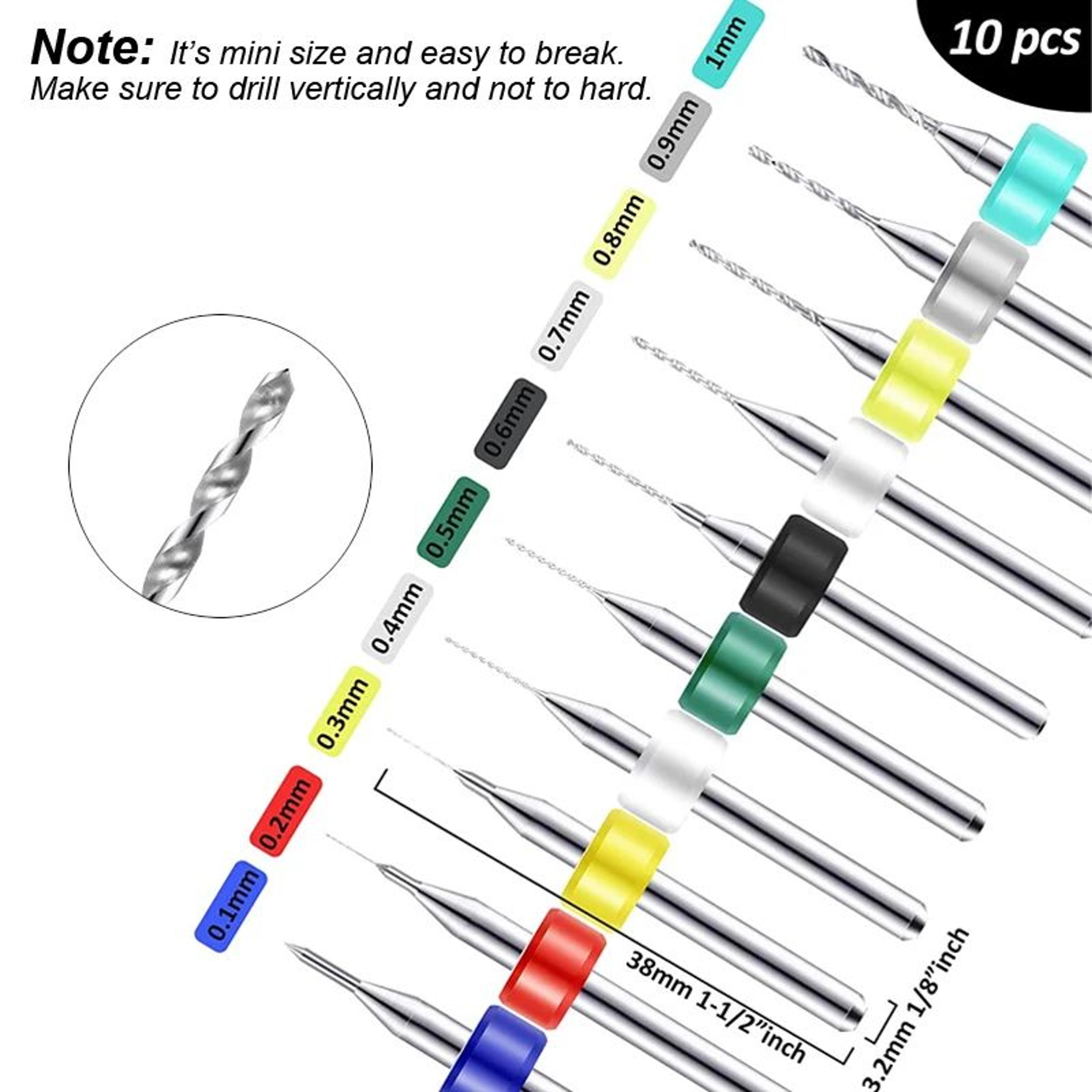 Precision Micro Mini Pin Vise Hand Drill Twist Bit Set Rotary Tool Kit For PCB Plastic DIY Craft Ca 4