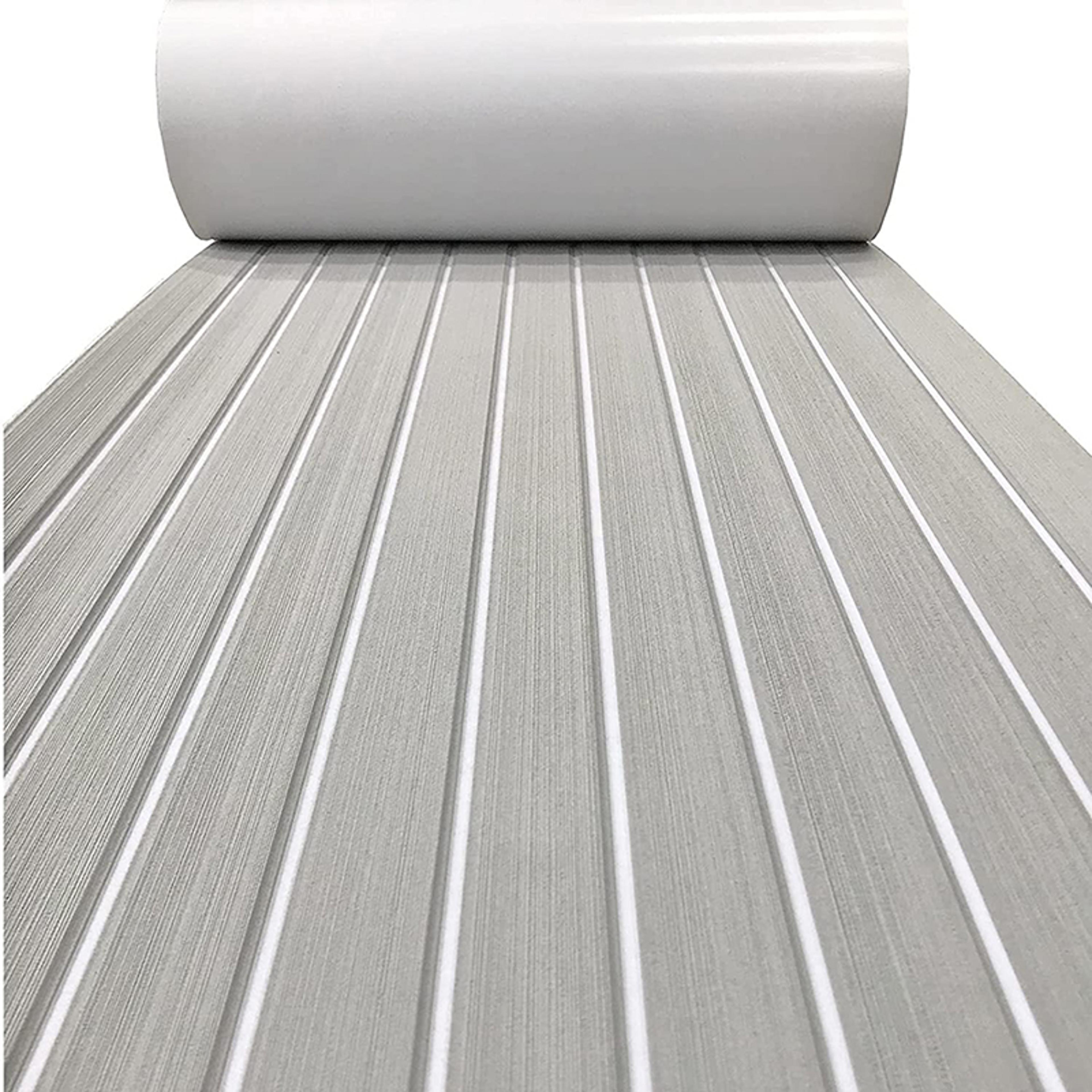 Customizable EVA Foam Boat Decking Sheet Mat AntiSkid Faux Teak Yacht Marine Flooring Pad SelfAdhes