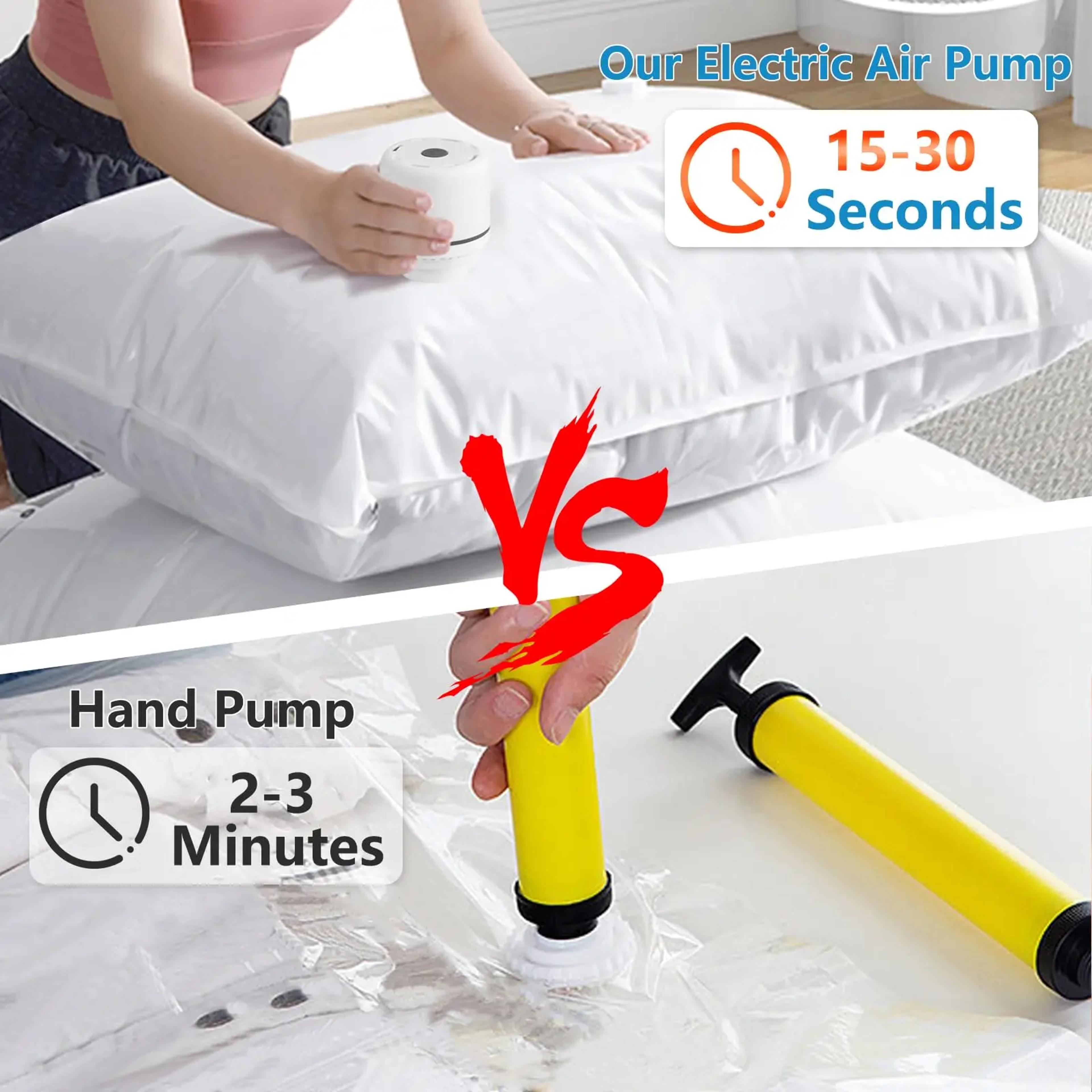 Electric Air Pump For Vacuum Bags Portable Laborsaving Compression Tool SpaceSaving Clothes Storage
