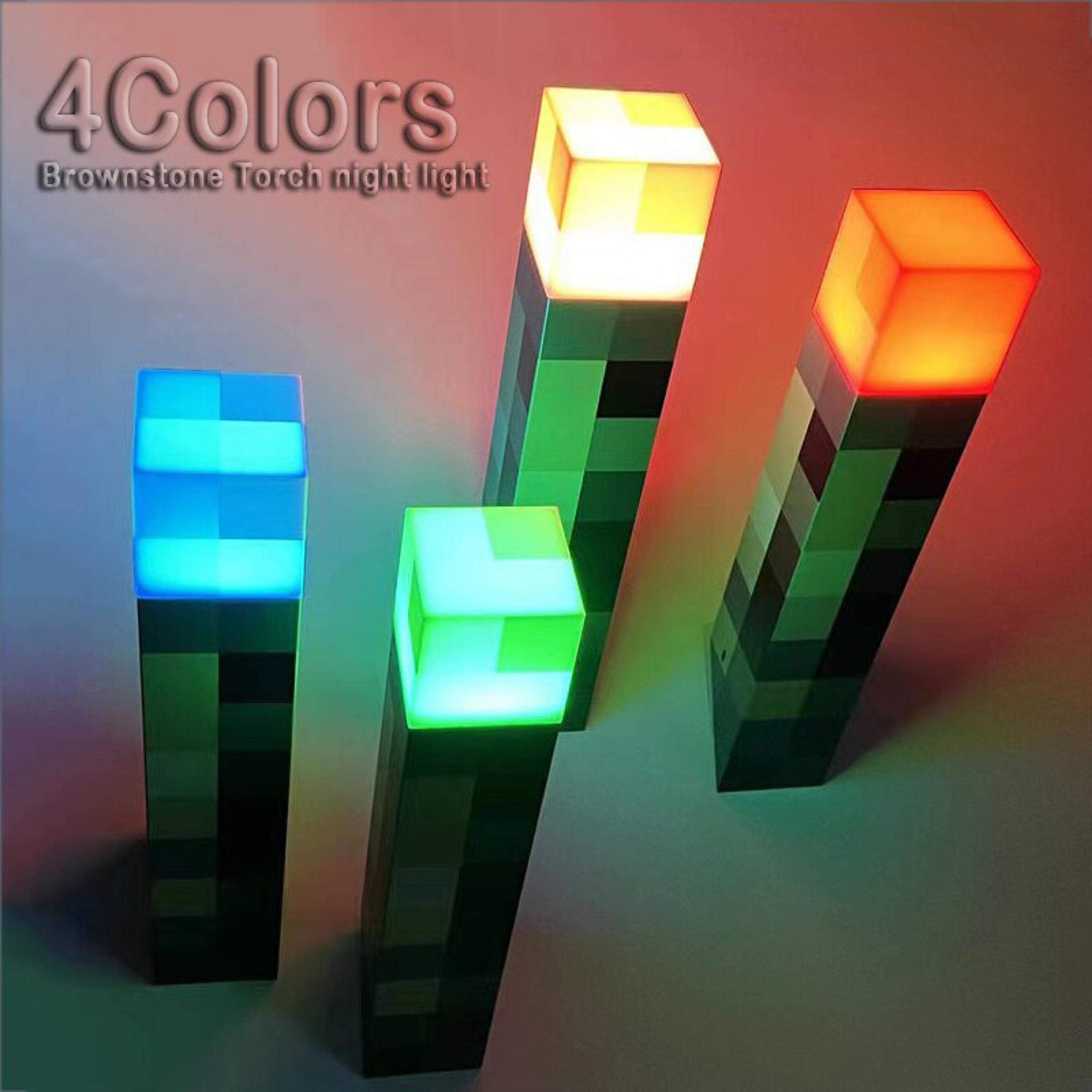 brownstone flashlight – usb charging led night light | bedroom decorative bottle weapon with color changing