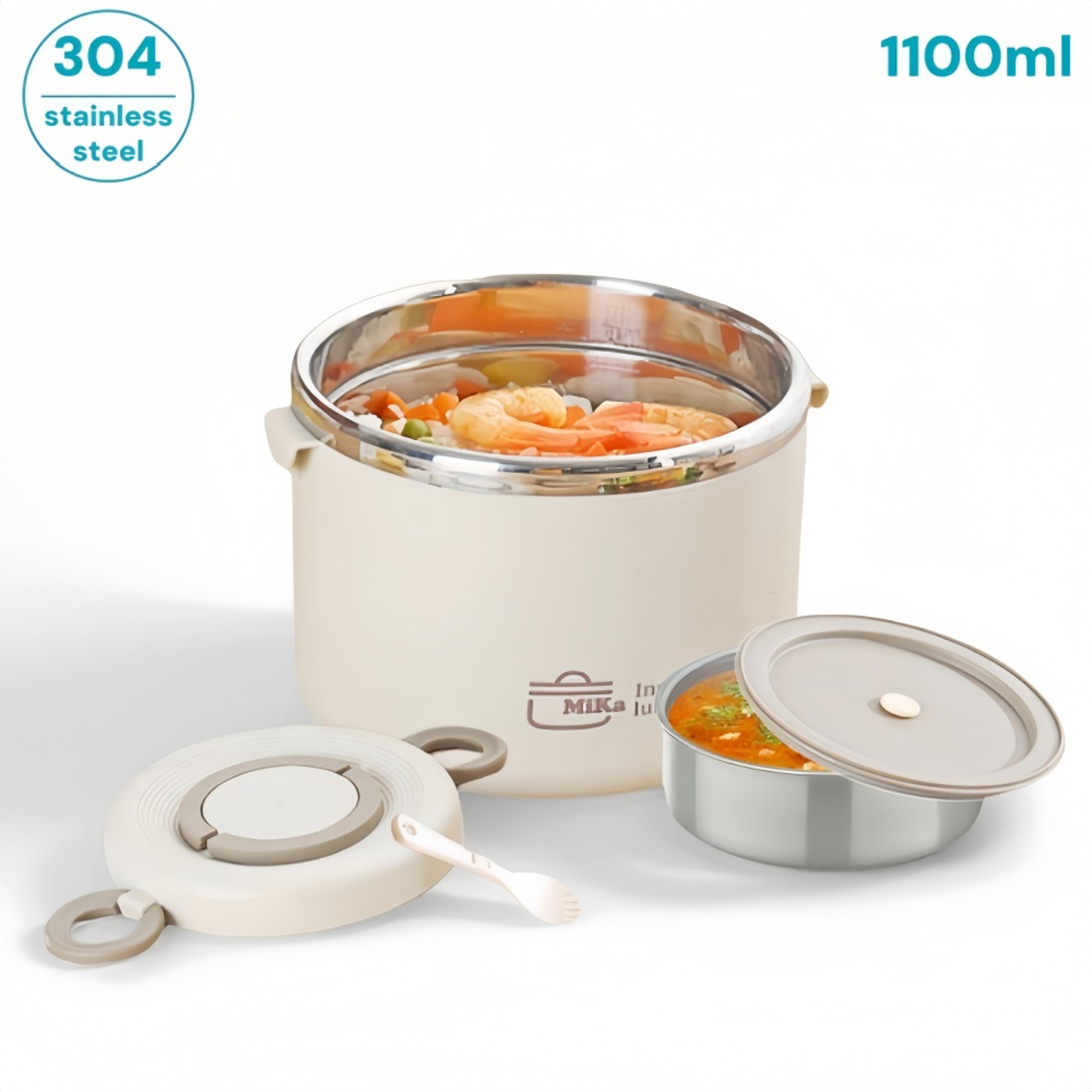 stainless steel lunchbox, portable insulated food container, bento lunch box, hot food thermos storage