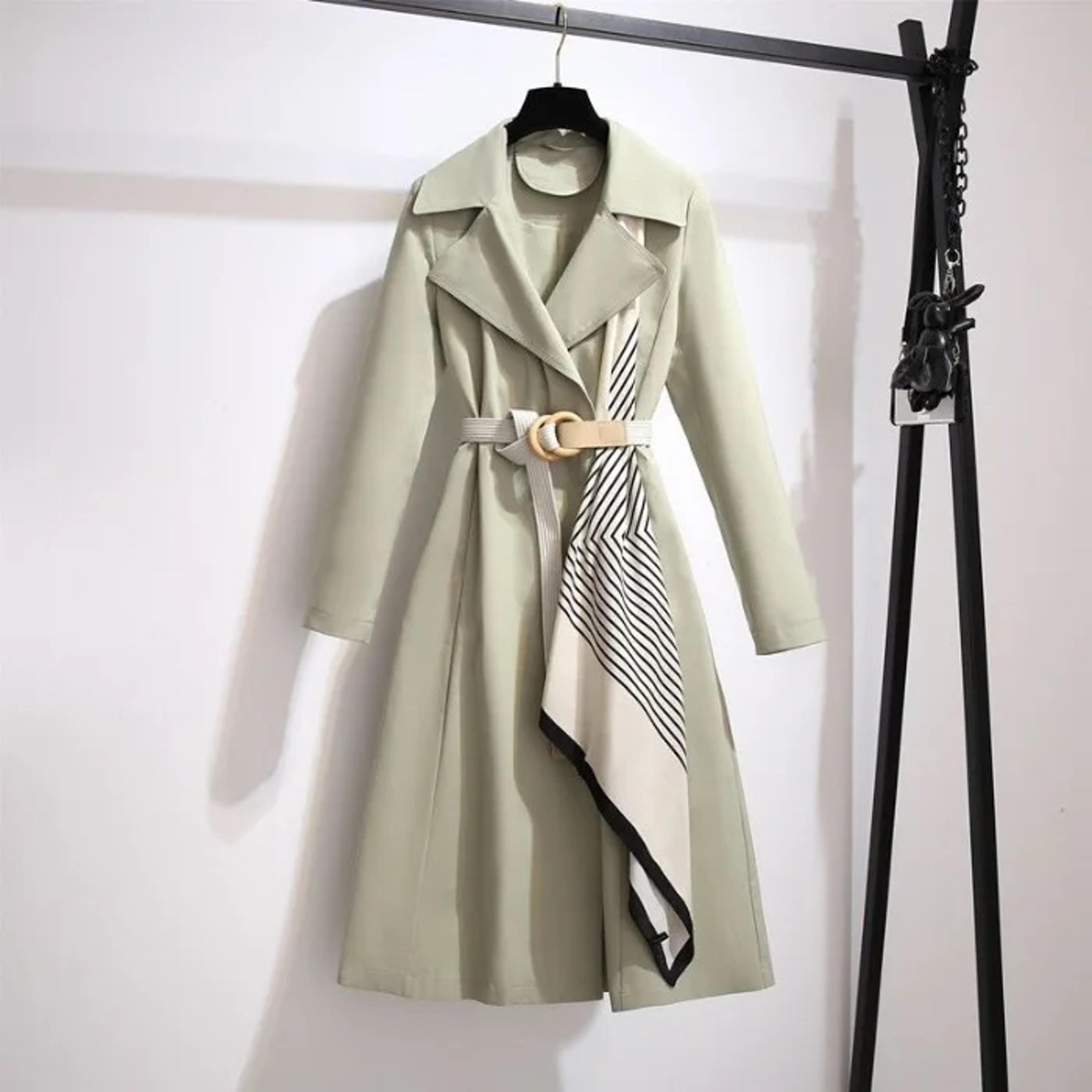 Elegant Womens Long Coat Loose Fit Fashionable Outerwear For Spring And Autumn Trendy And Slimming  5