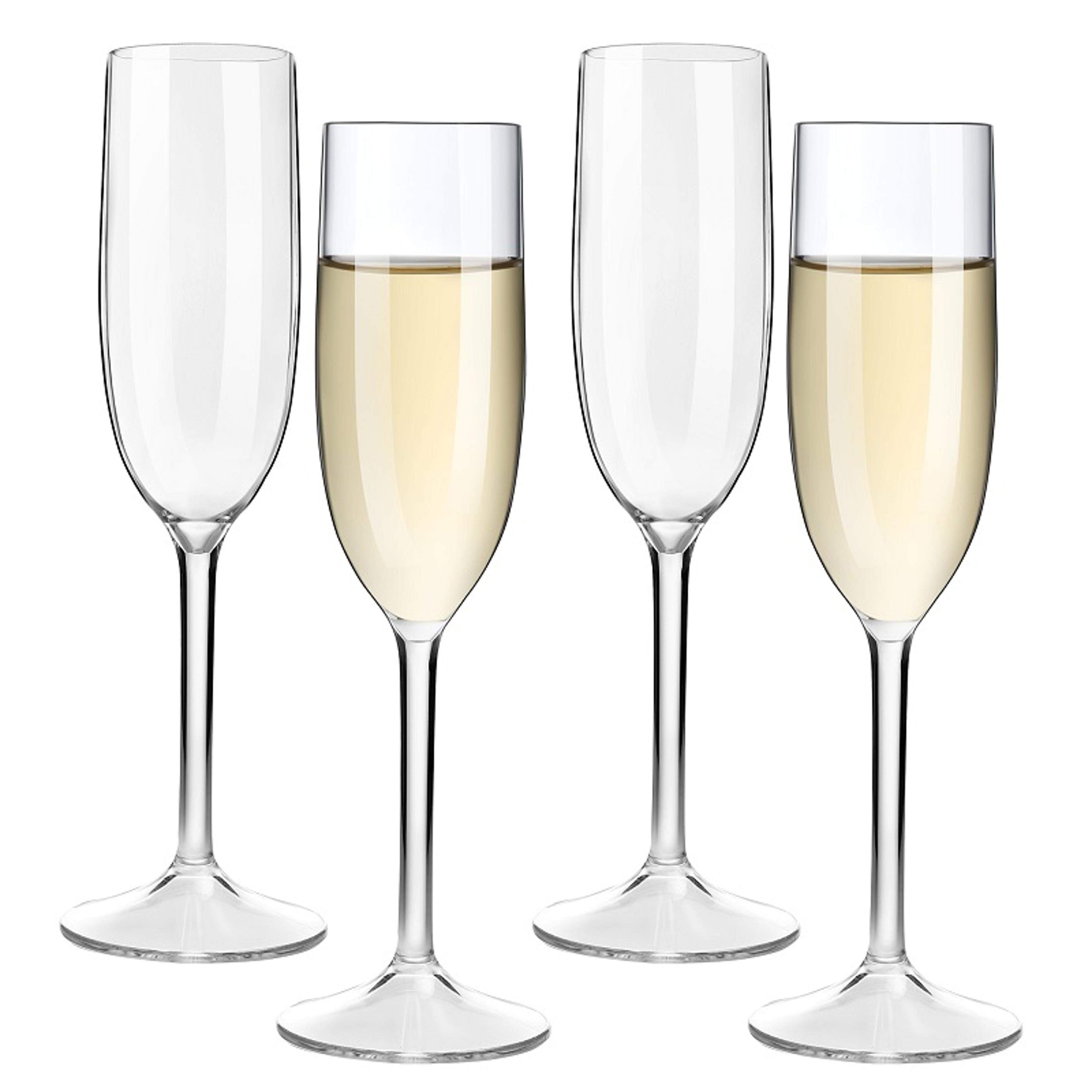 Floating Champagne Flutes Set Unbreakable Tritan Plastic Sparkling Wine Glasses For Pool Wedding Pa 5