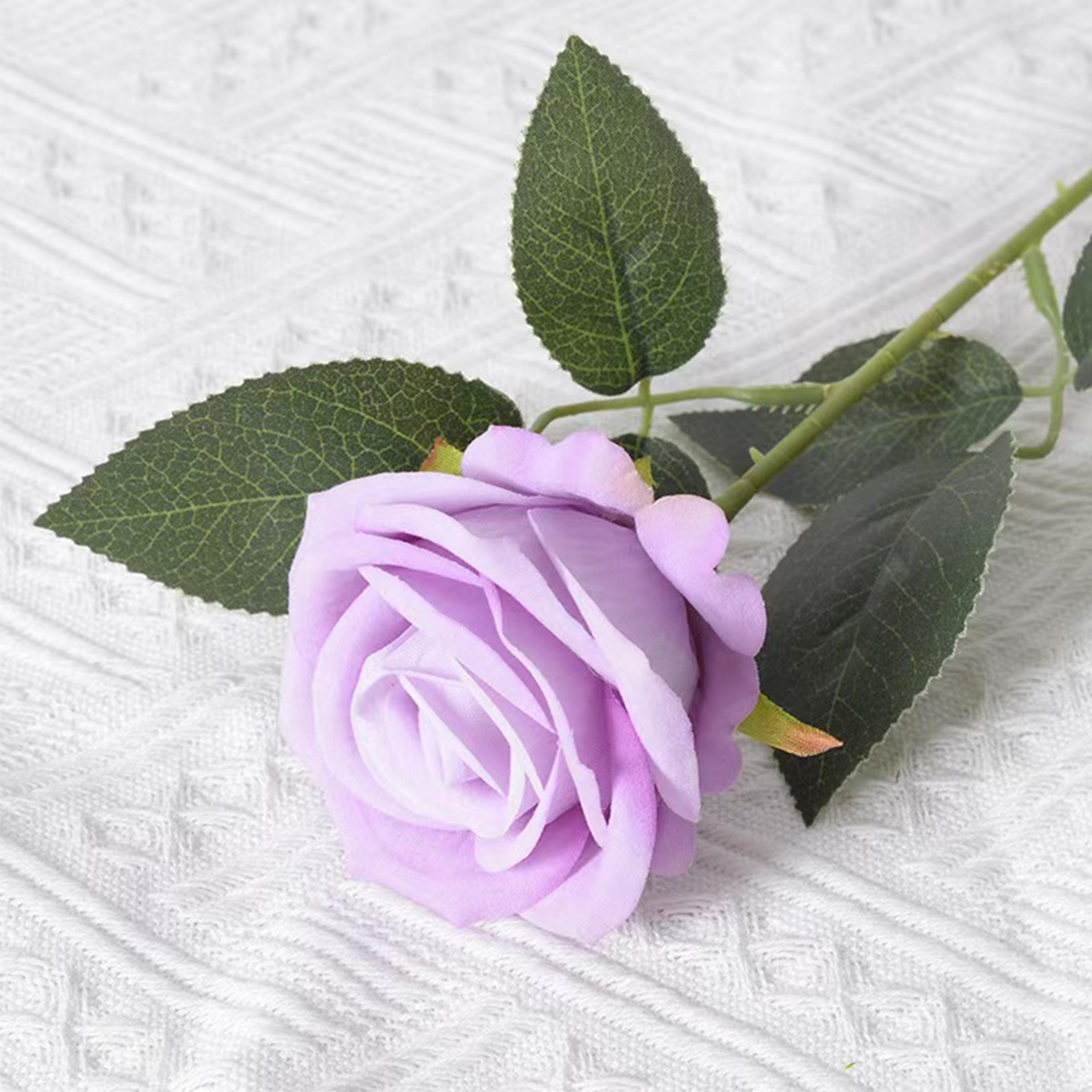 Realistic Artificial Roses Red Rose Flower Branch Fake Roses For Wedding Decor 12