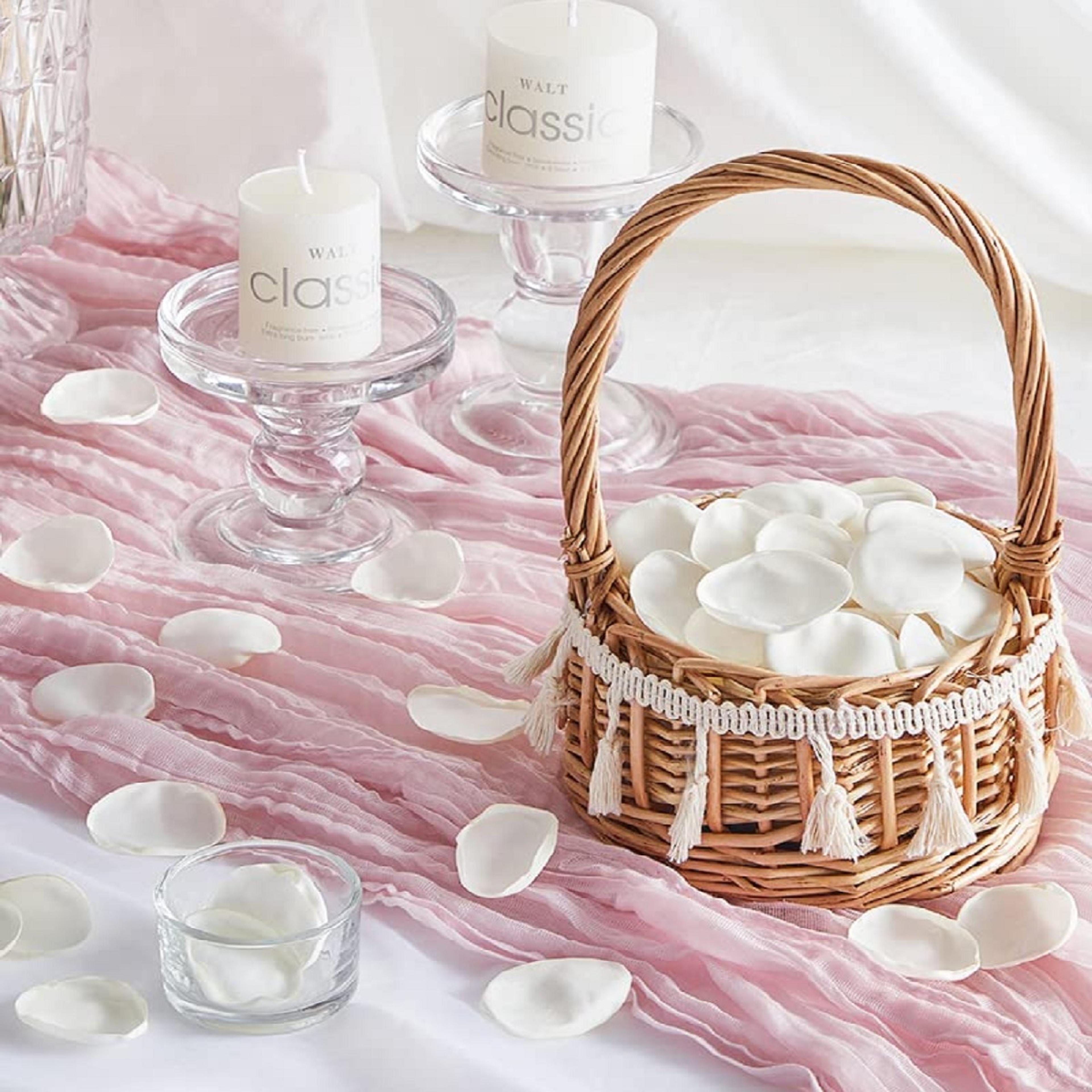 Ivory Silk Rose Petals Wedding Proposal Flower Girl Basket Aisle Runner Bridal Shower Mothers Day 4