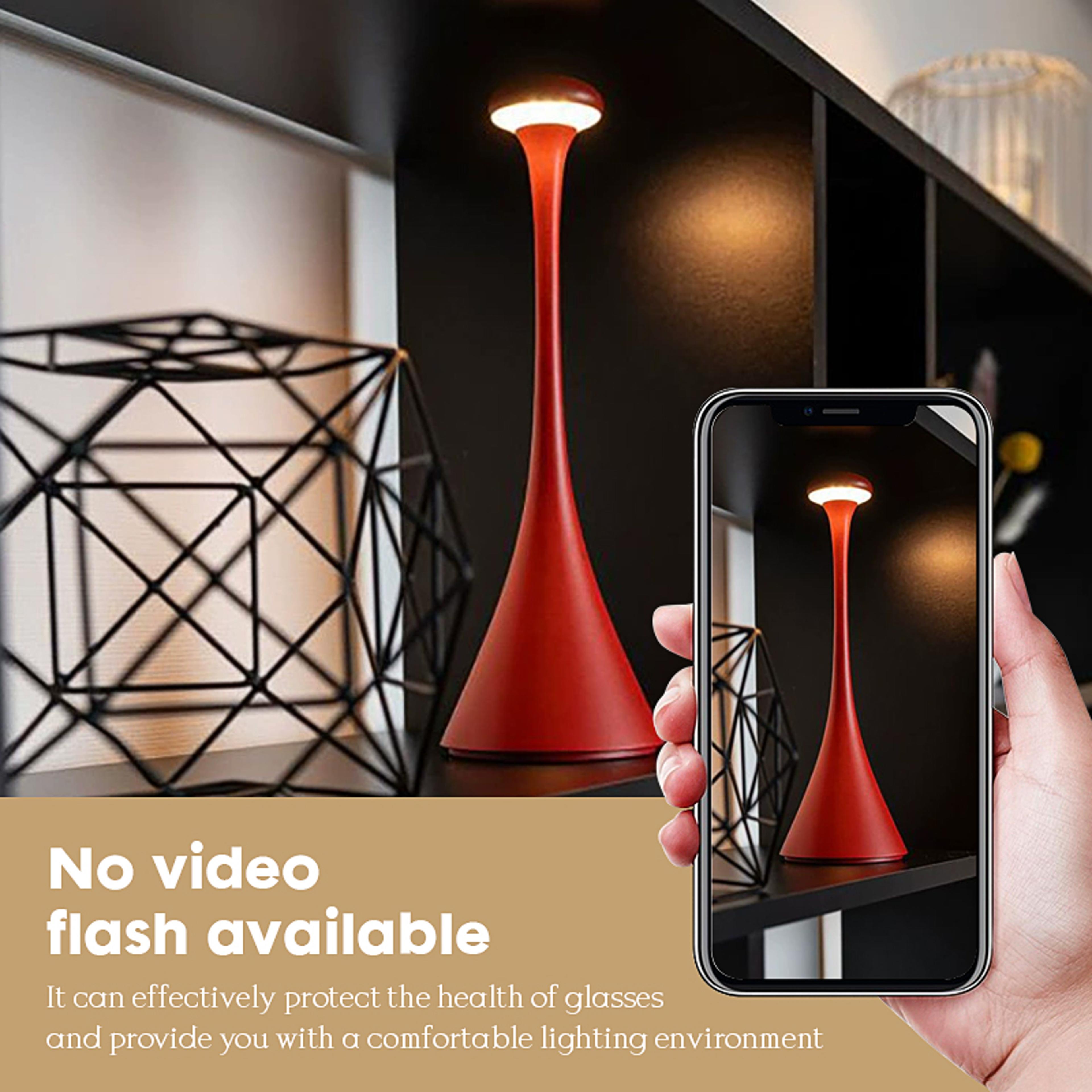 Touch Function LED Desk Lamp With Mushroom Head Rechargeable Portable Desk Light For Bedroom Atmosp 5