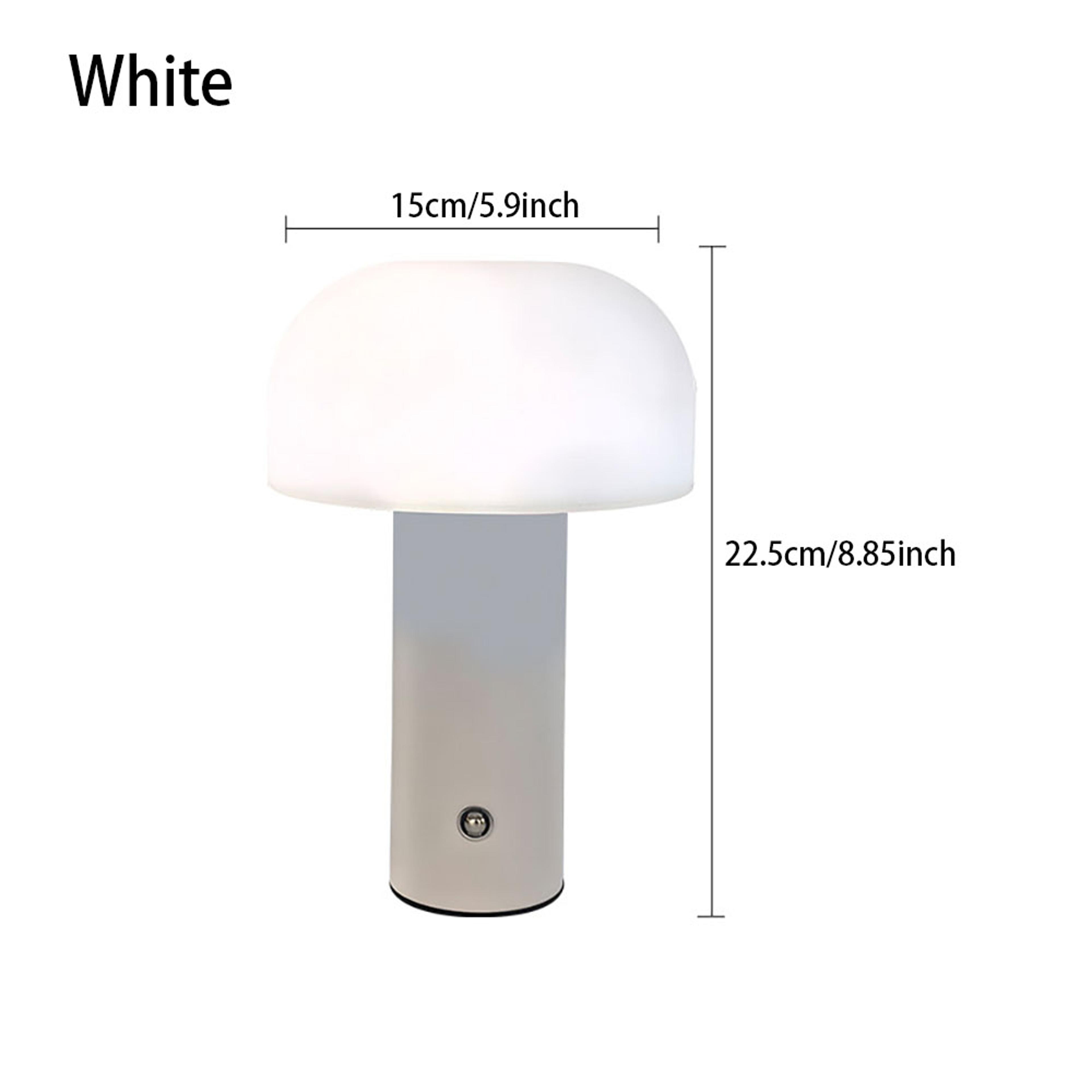 LED Mushroom Lamp Charging Table Lamp Dimming Desk Lamp For Bedroom Bar Restaurant Night Light Deco 6