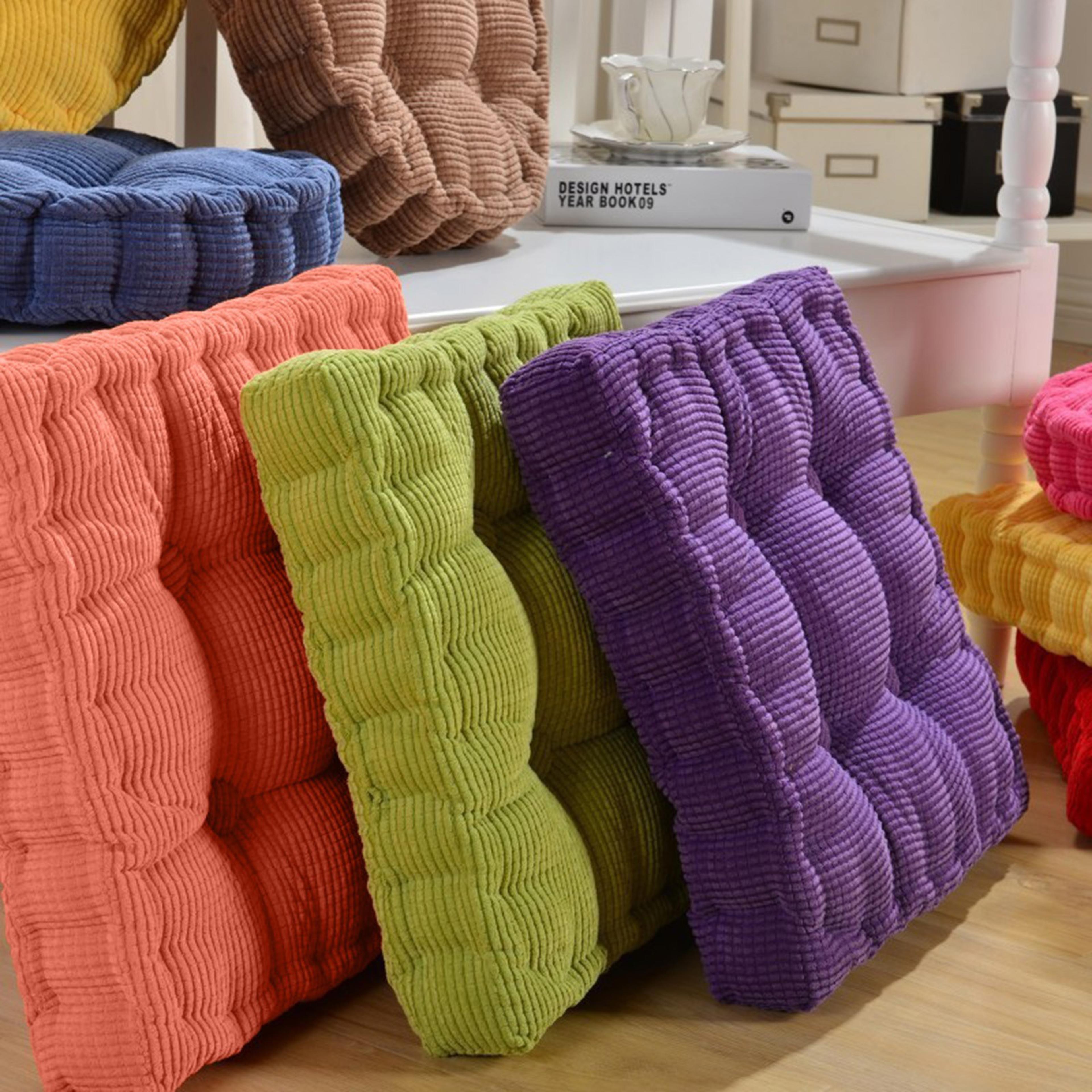 Solid Tufted Meditation Floor Square Pillow Cushions For Yoga Thick Pad Seating And Balcony Chair 0