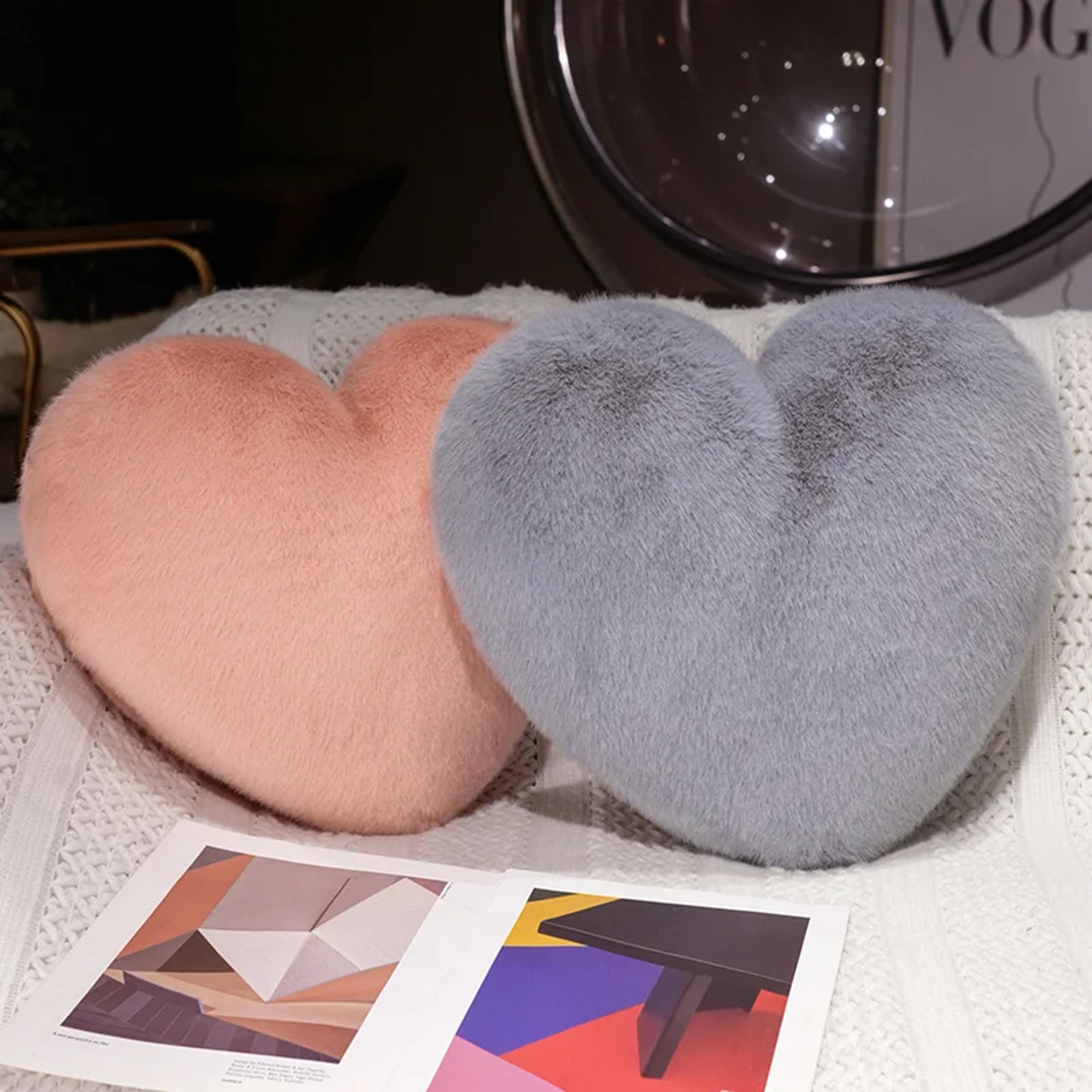 Solid Nordic Style Heartshaped Cushion Sofa Bed Back Cushion Soft Throw Pillow Bedside Cushion 1