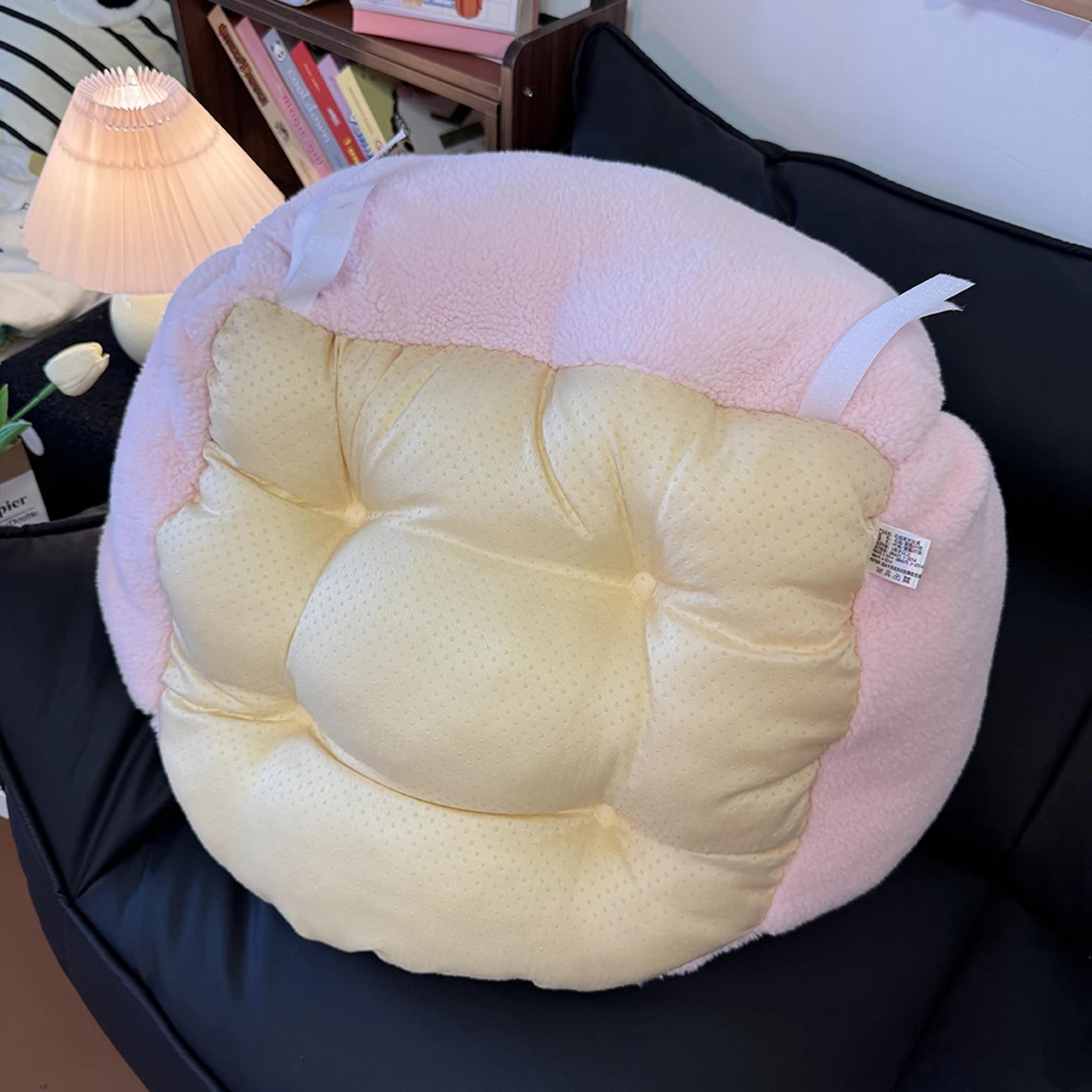 Cute Pink My Sweet Piano Plush Seat Cushion Fluffy Full Coverage Sitting Cushion For Bedroom Living 1