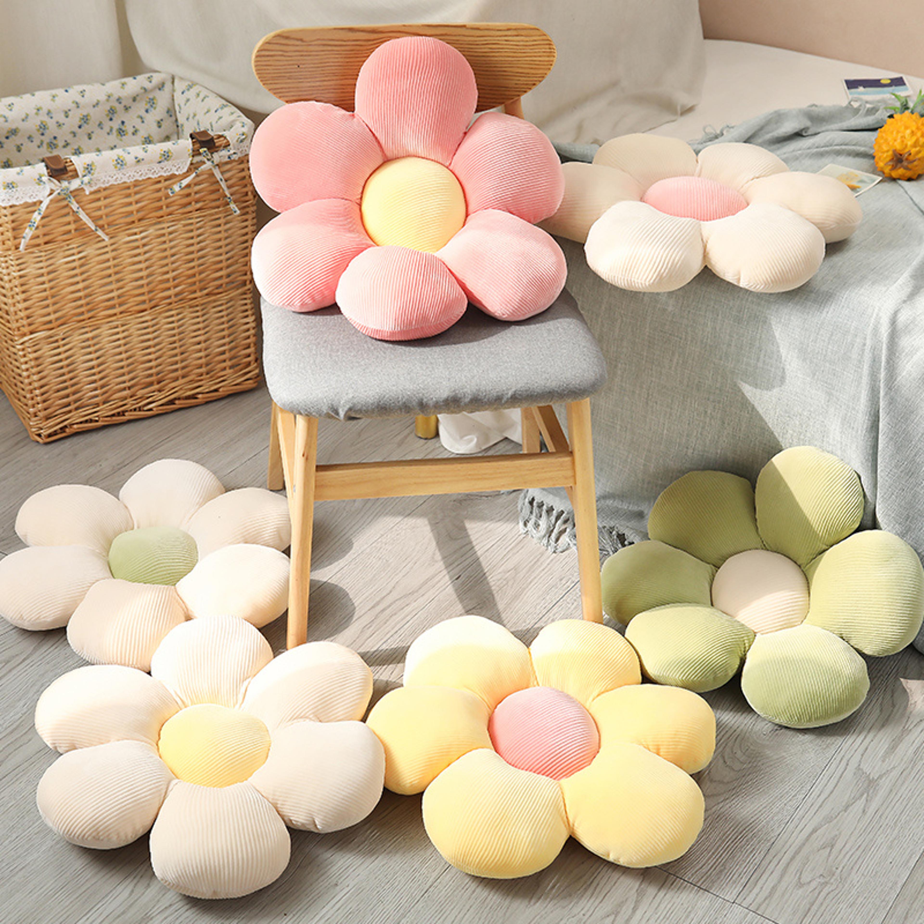 Six Petal Flower Cushion HighQuality Sunflower Pillow Bay Window Pink Flower Setting For Bedroom Se 1