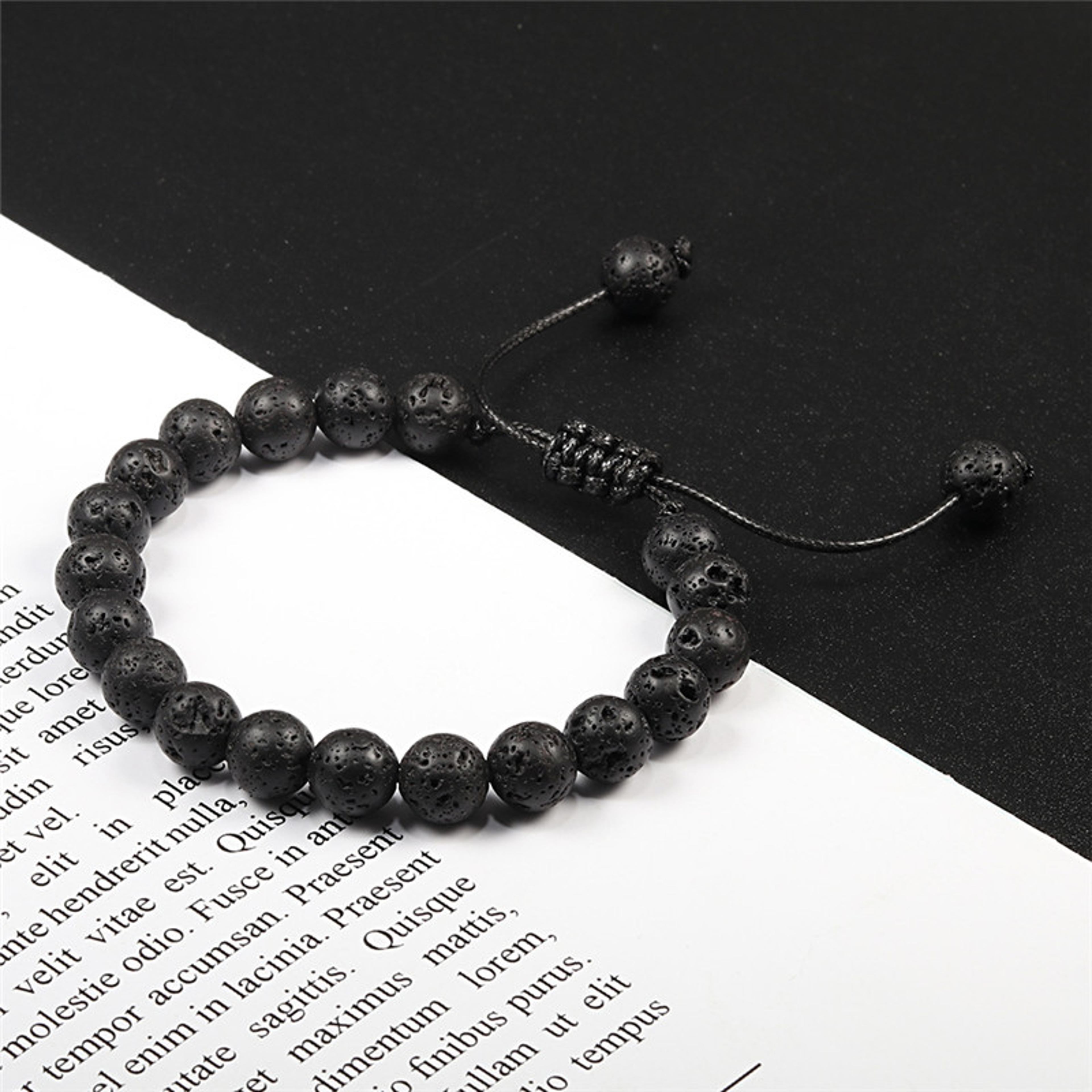Beads Adjustable Couples Bracelets Black White Macrame Lovers Bracelet For Men Women Distance Jewel 3