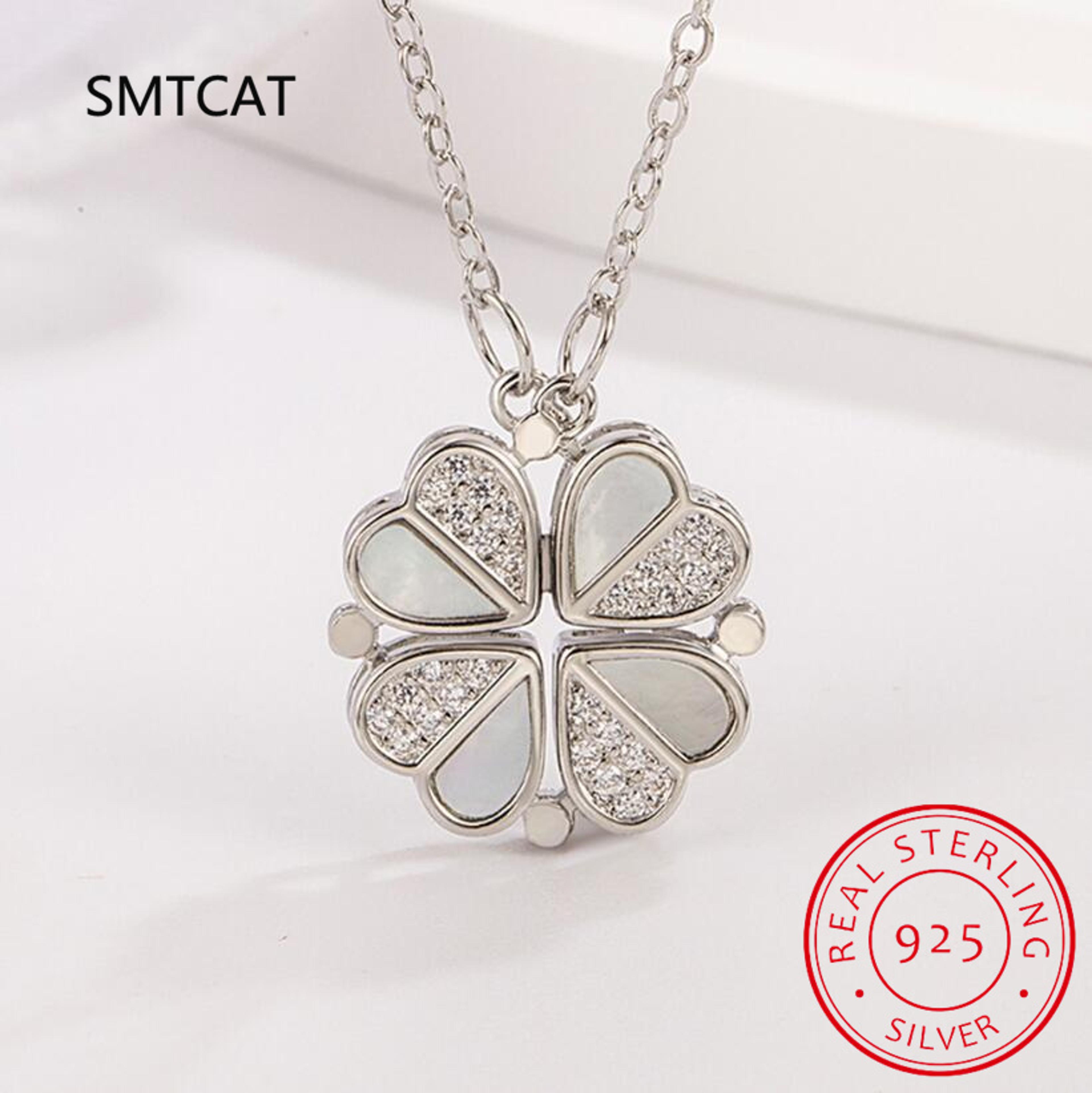 Spaceman Magnetic Heart Pendant Necklace Astronaut Star Couple Necklaces Friendship Jewelry Gift Fo 7