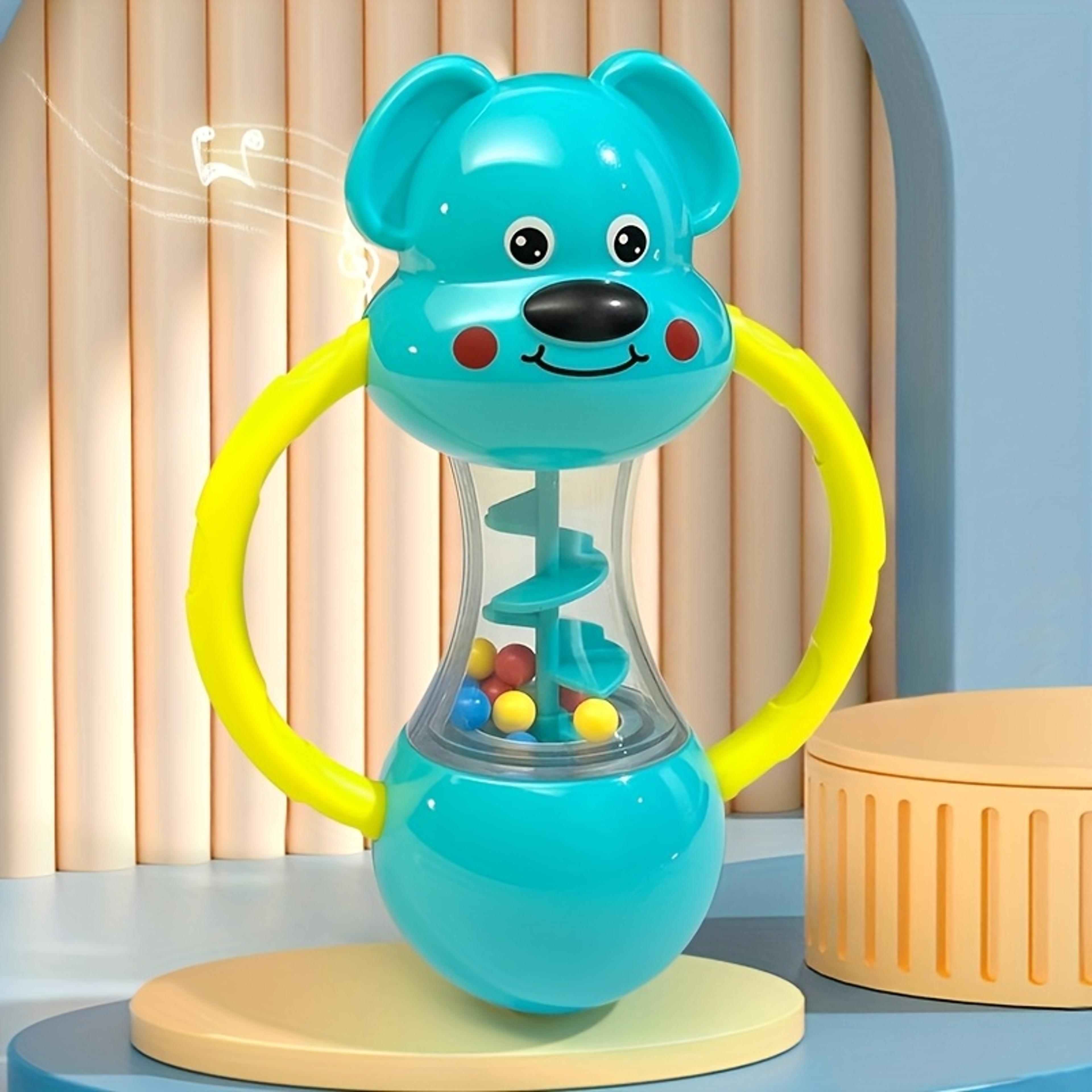 AnimalThemed Blue Style Single Head Bell Vibrant Musical Toy For Toddlers Durable ABS Material For  6