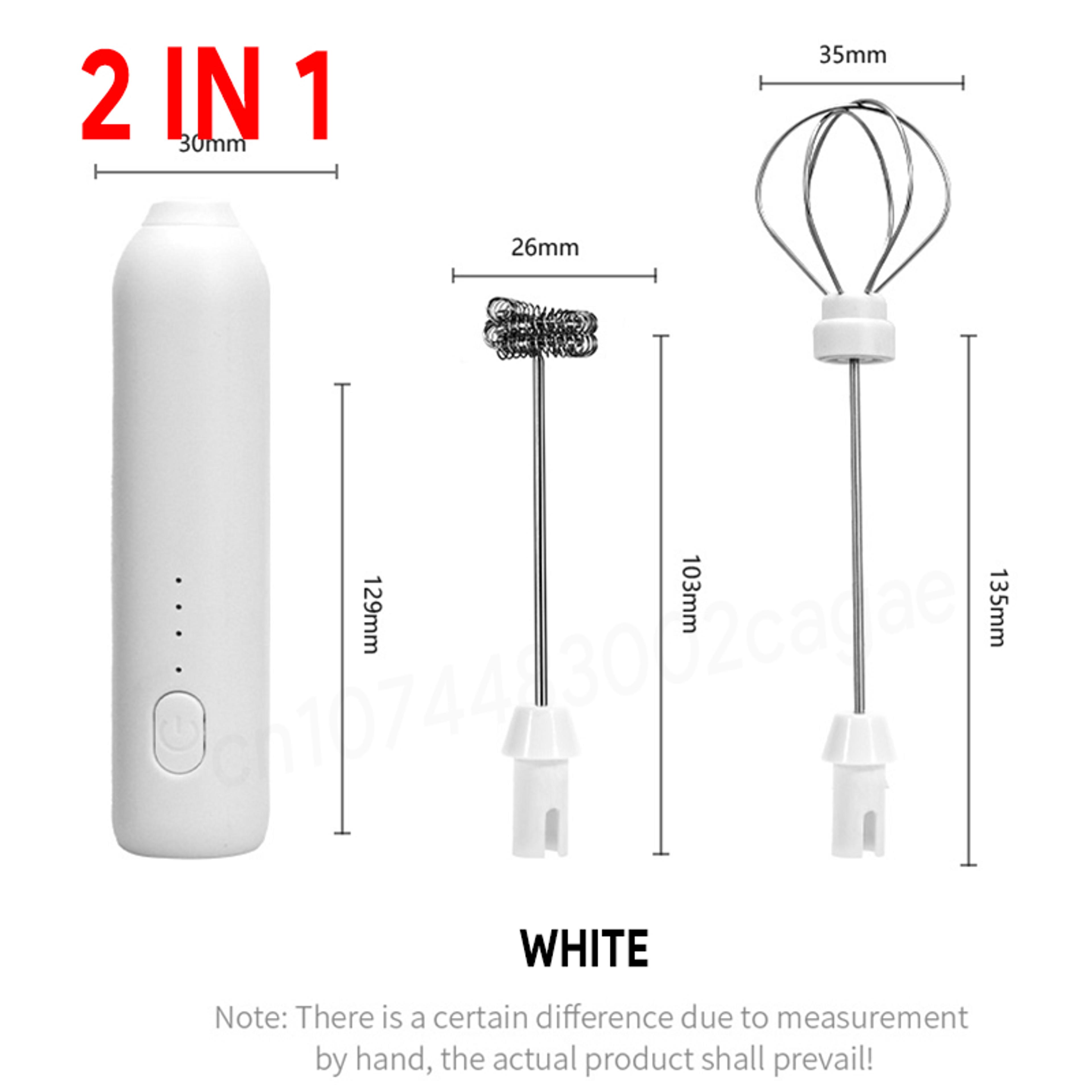 Wireless Electric Milk Frother Egg Beater Speeds TypeC Charging Mini Handheld Foam Maker Coffee Whi 7