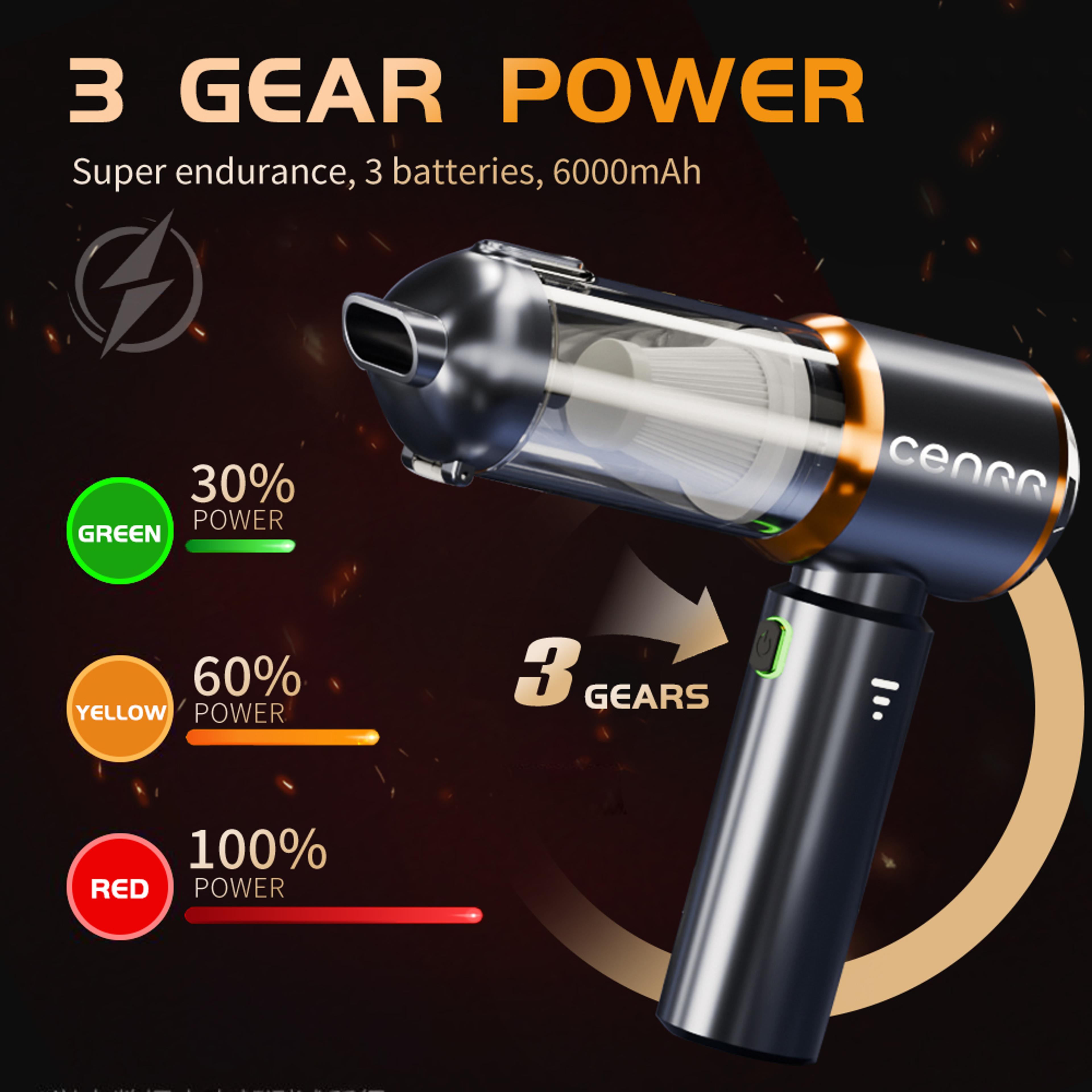 Mini Car Vacuum Cleaner Powerful Portable Handheld Blower For Home And Car Cleaner 3