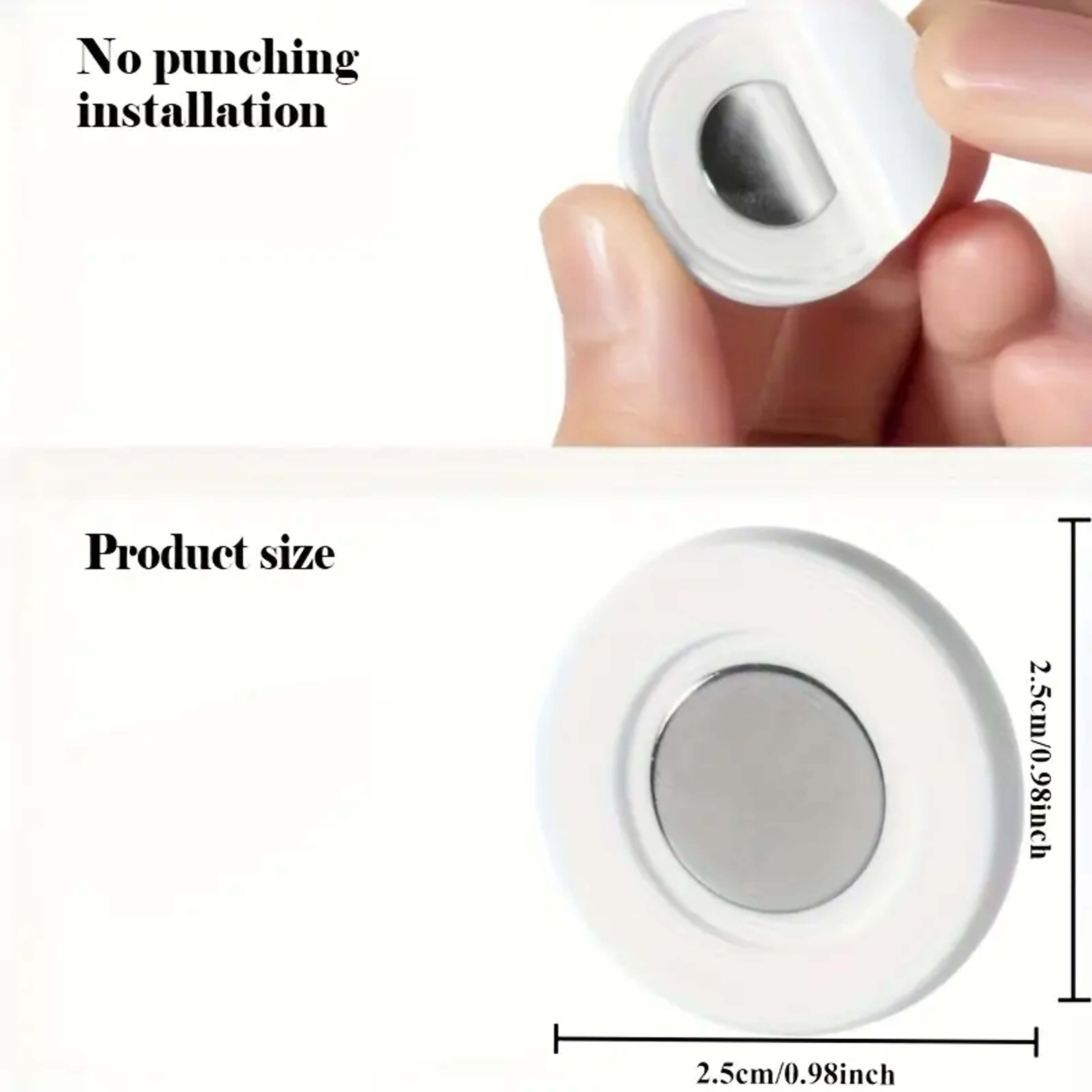 Magnetic Remote Control Holder Adhesive Wall Mount No Drilling For TV AC DVD Remotes White Space Sa 4