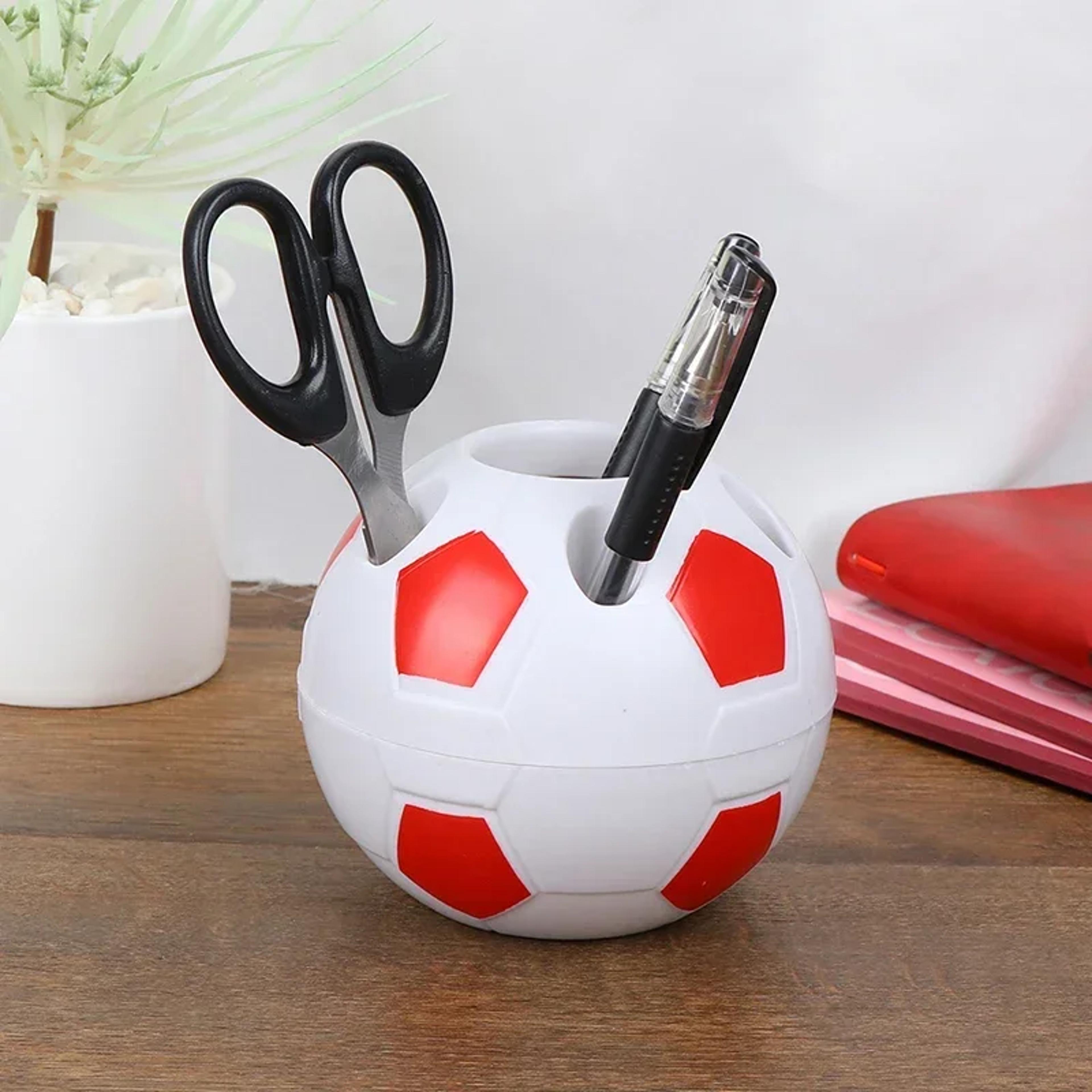 Football Shape Desktop Decoration Pen Holder Multifunctional Storage Box For Students 5