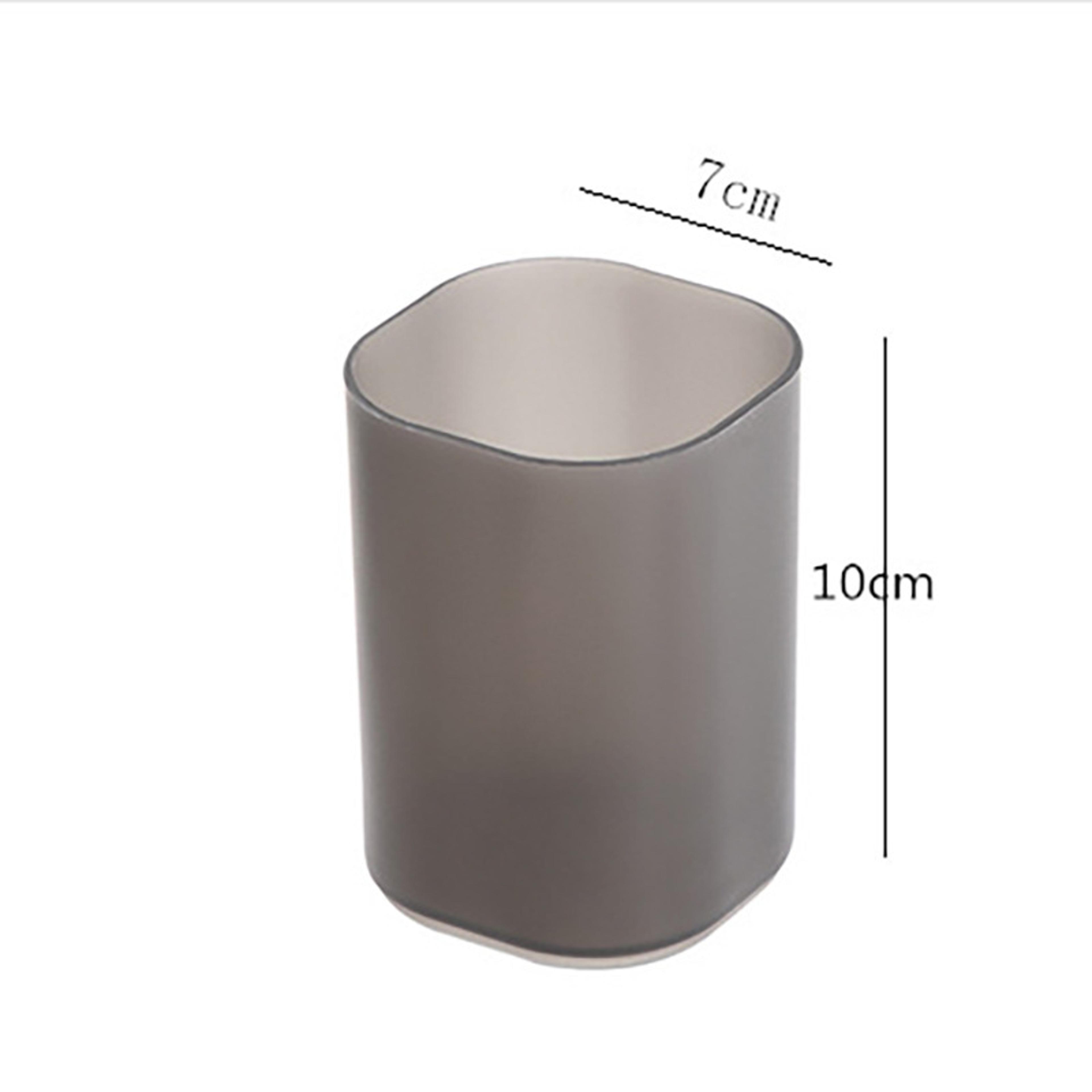 Large Capacity Matte Transparent Plastic Pen Holder For Desk Organization And Stationery Storage Fo