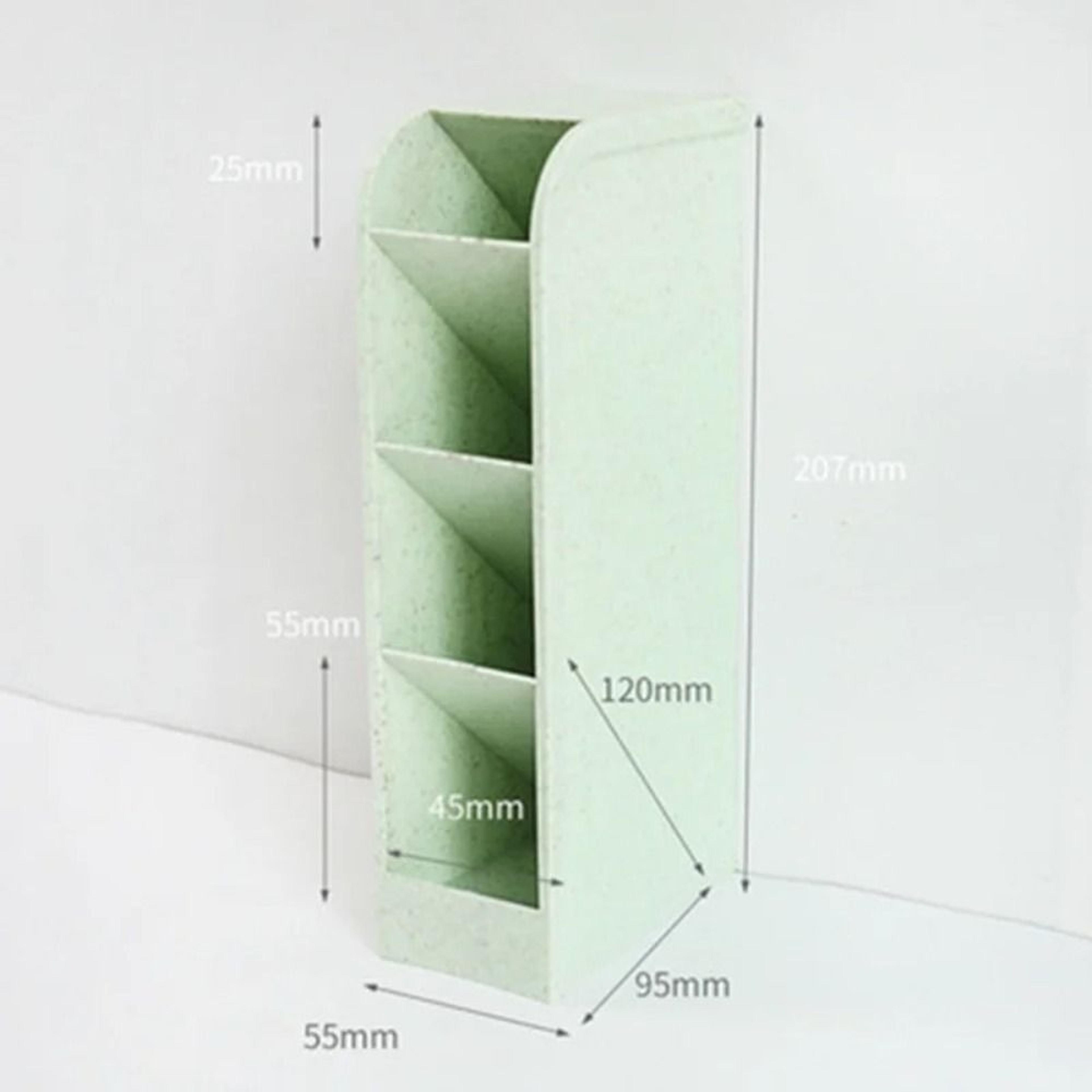 Macaron Color Grid Desktop Organizer Pen Holder Pencil Makeup Brush Storage Box School Stationery 8