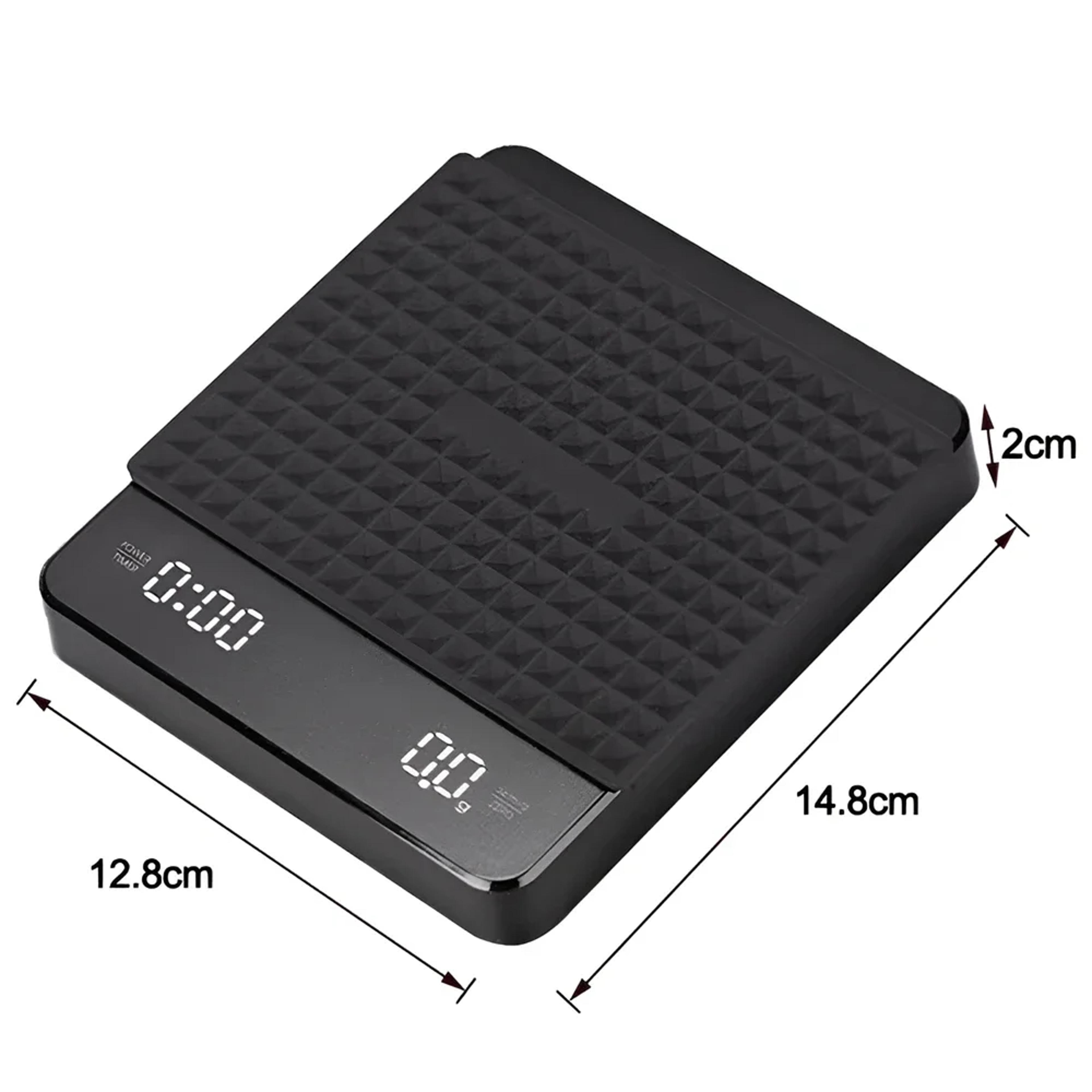 Digital Coffee Scale With Timer LED Display Silicone Pad USB Charging Electronic Coffee Scale Home  7
