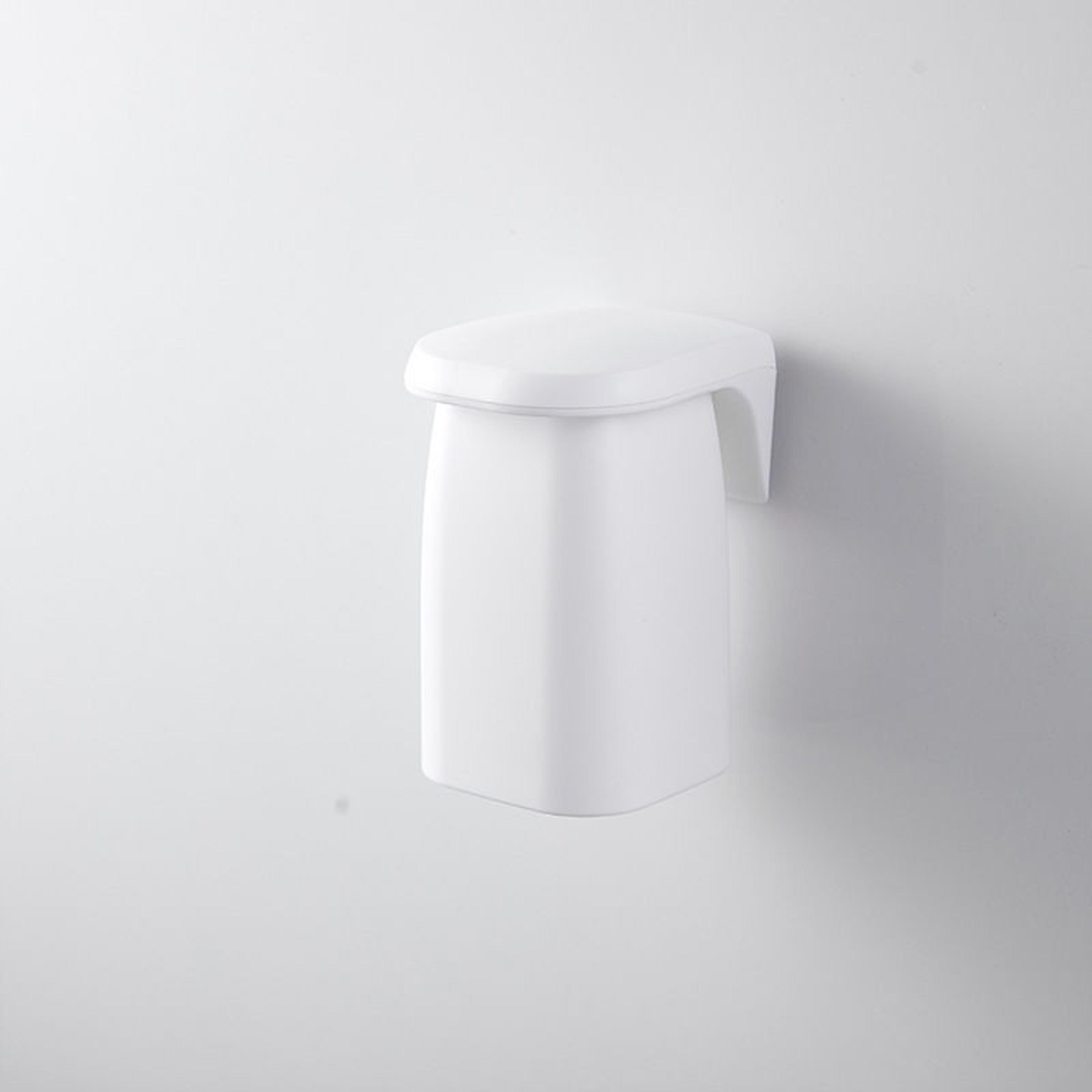 Wall Mounted Toothbrush Storage Rack Minimalist Magnetic Mouthwash Cup Dental Jar 4