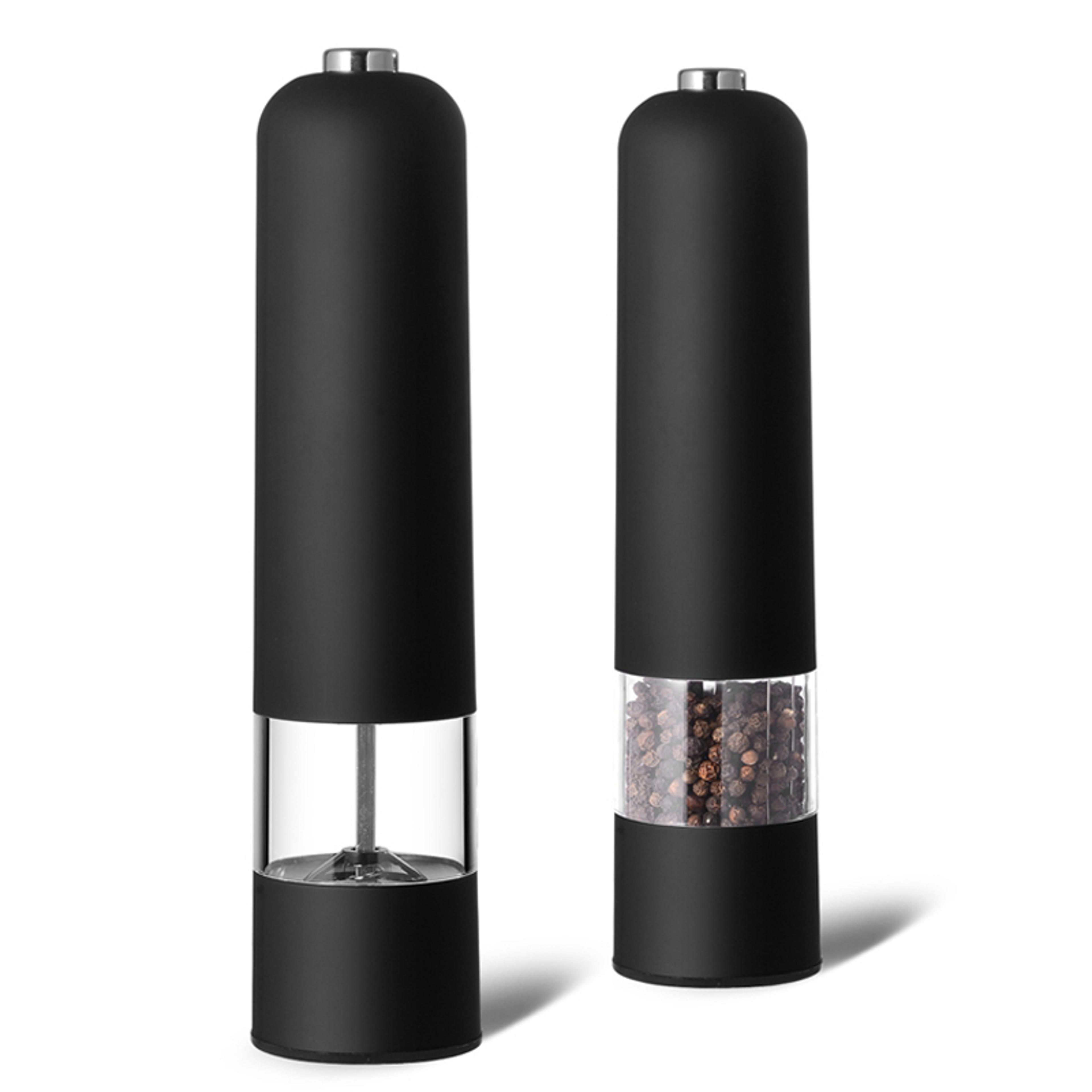 Plastic Battery Powered Salt And Pepper Mill Grinder Kitchen Wholesale Electric Salt Pepper Grinder 4