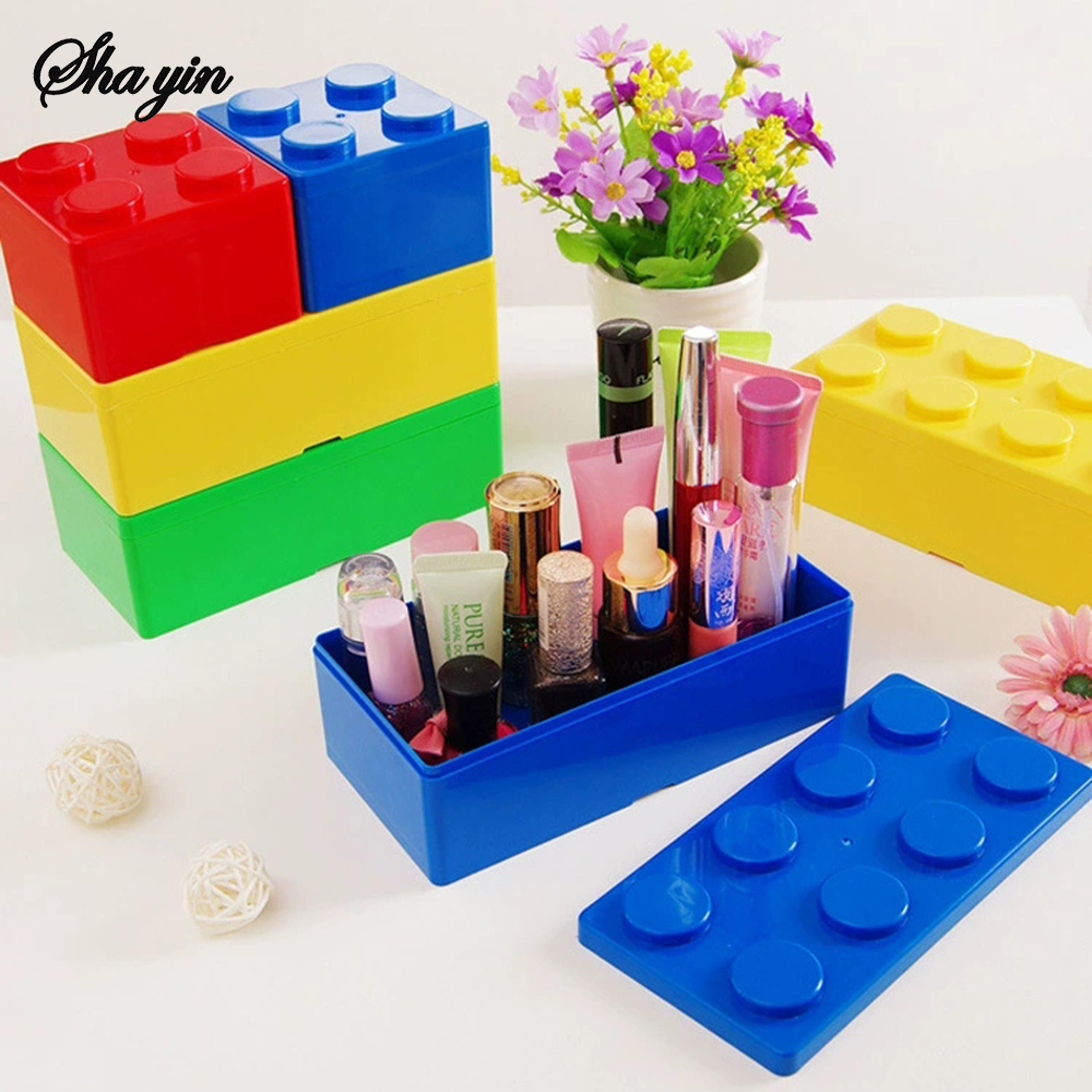 Stackable Creative Building Block Storage Box Perfect For Home Office And Educational Use DIY Stora 2