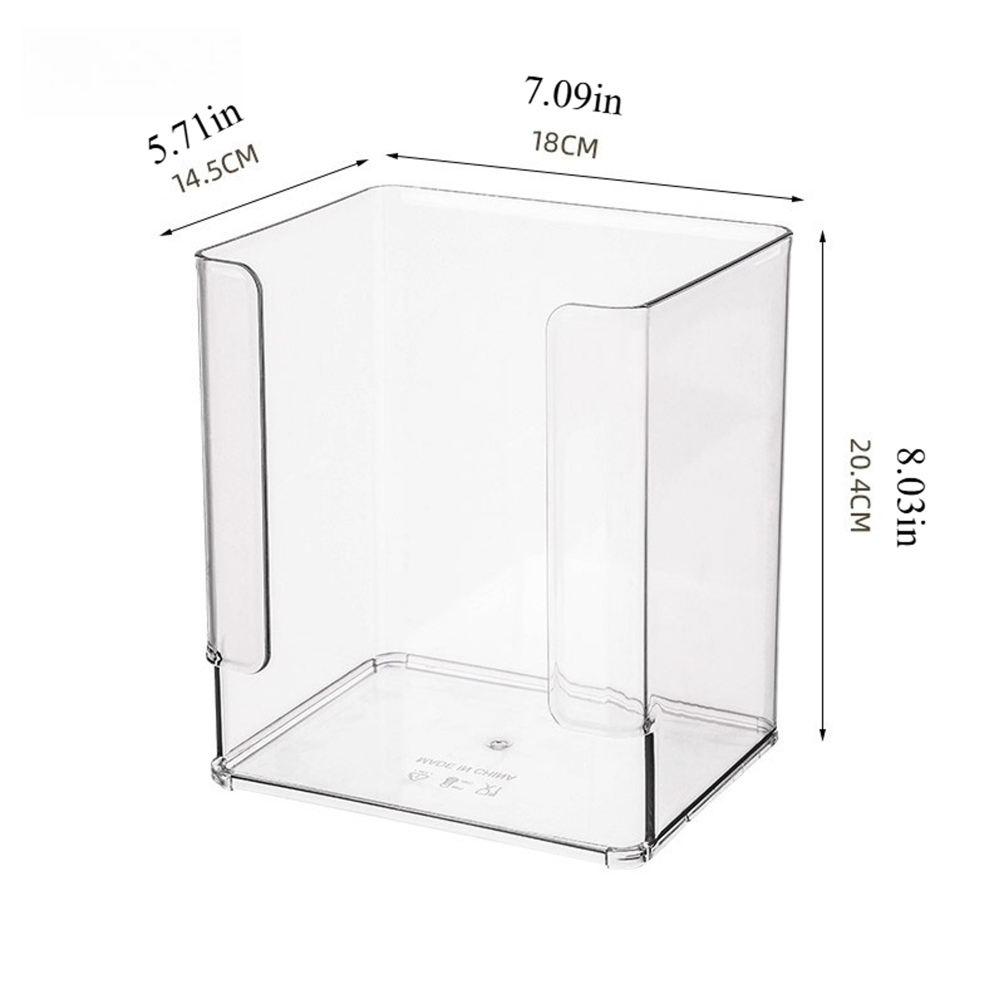 Large Capacity Transparent Organizer Acrylic Mask Storage Box Desktop Shelf For Skincare Cosmetics  5