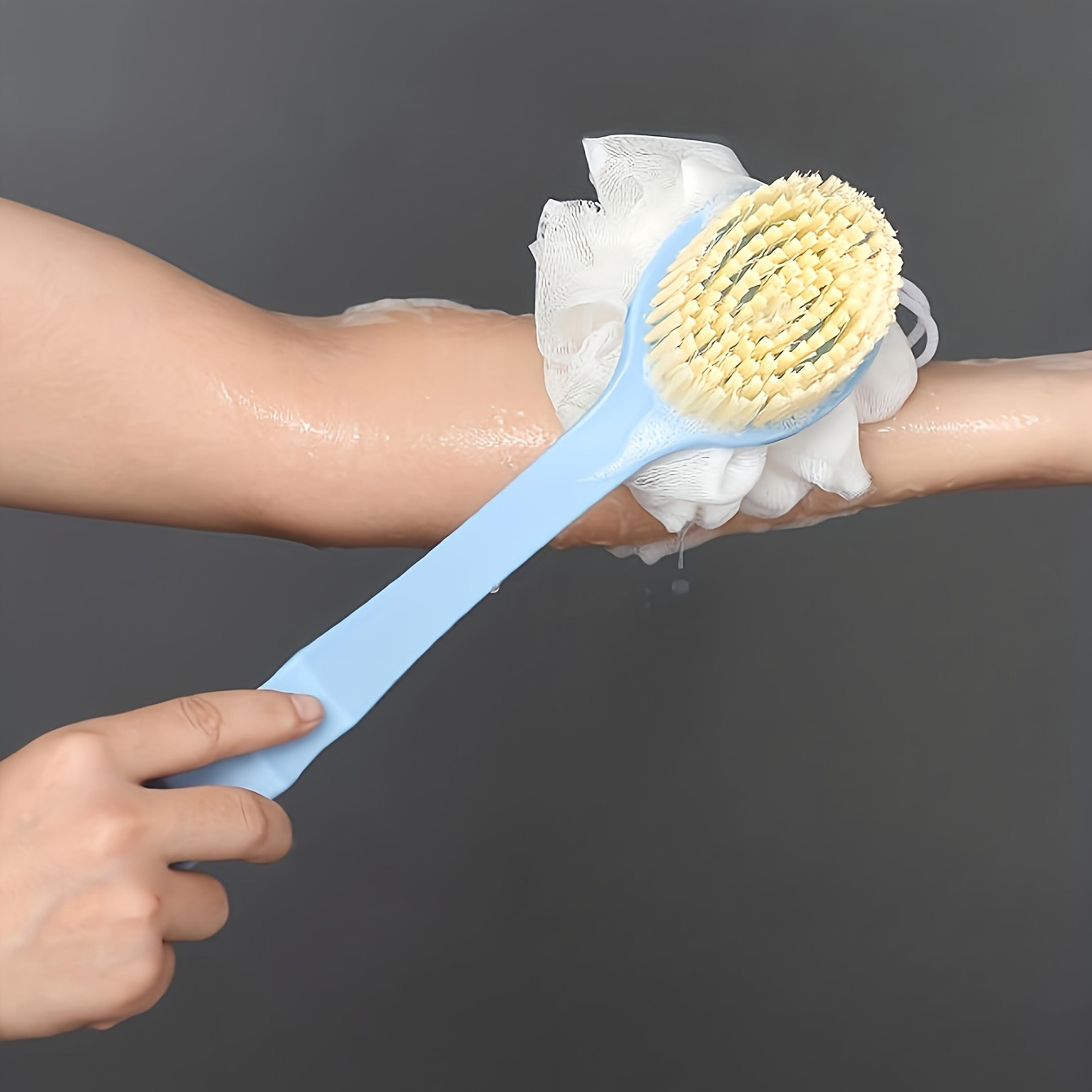 Long Handle Bath Brush Soft Body Scrubber Shower Exfoliating Scrubs Skin Massager Cleaning Brush Ex 1