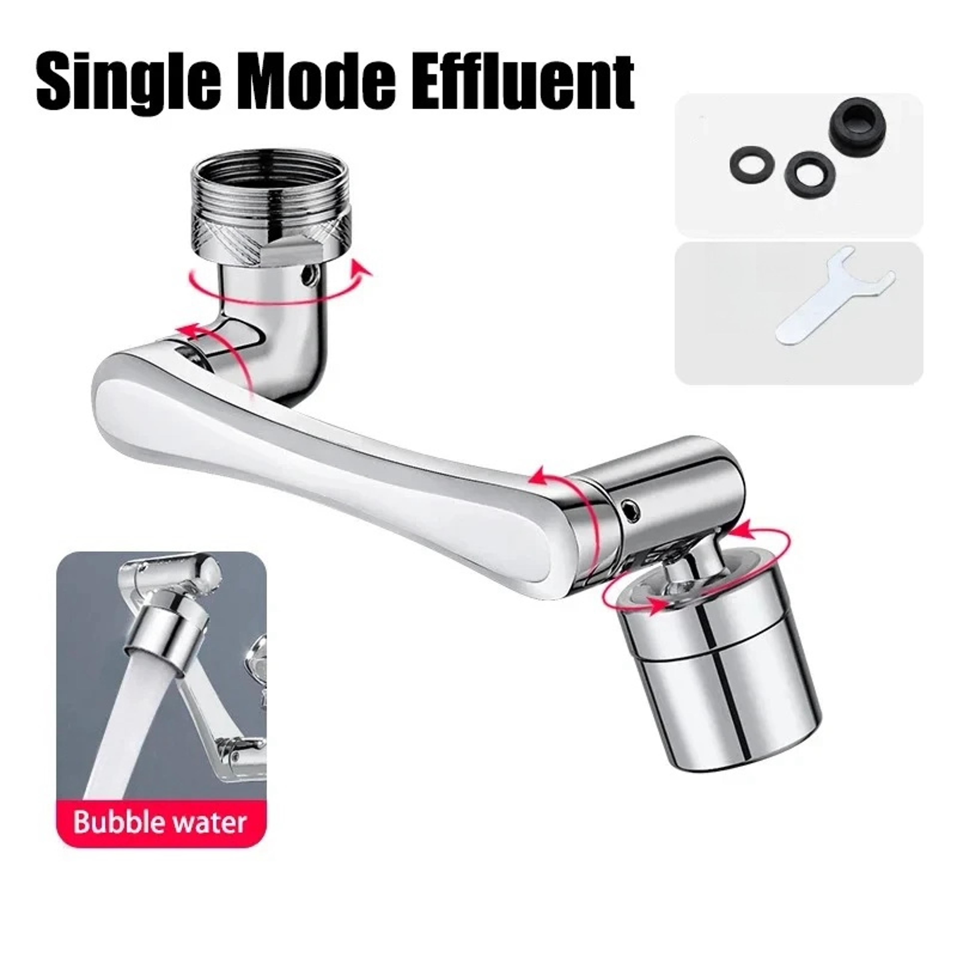 Swivel Robotic Arm Faucet Aerator Stainless Steel Faucet Extender Modes Water Tap Nozzle Kitchen Mi 6