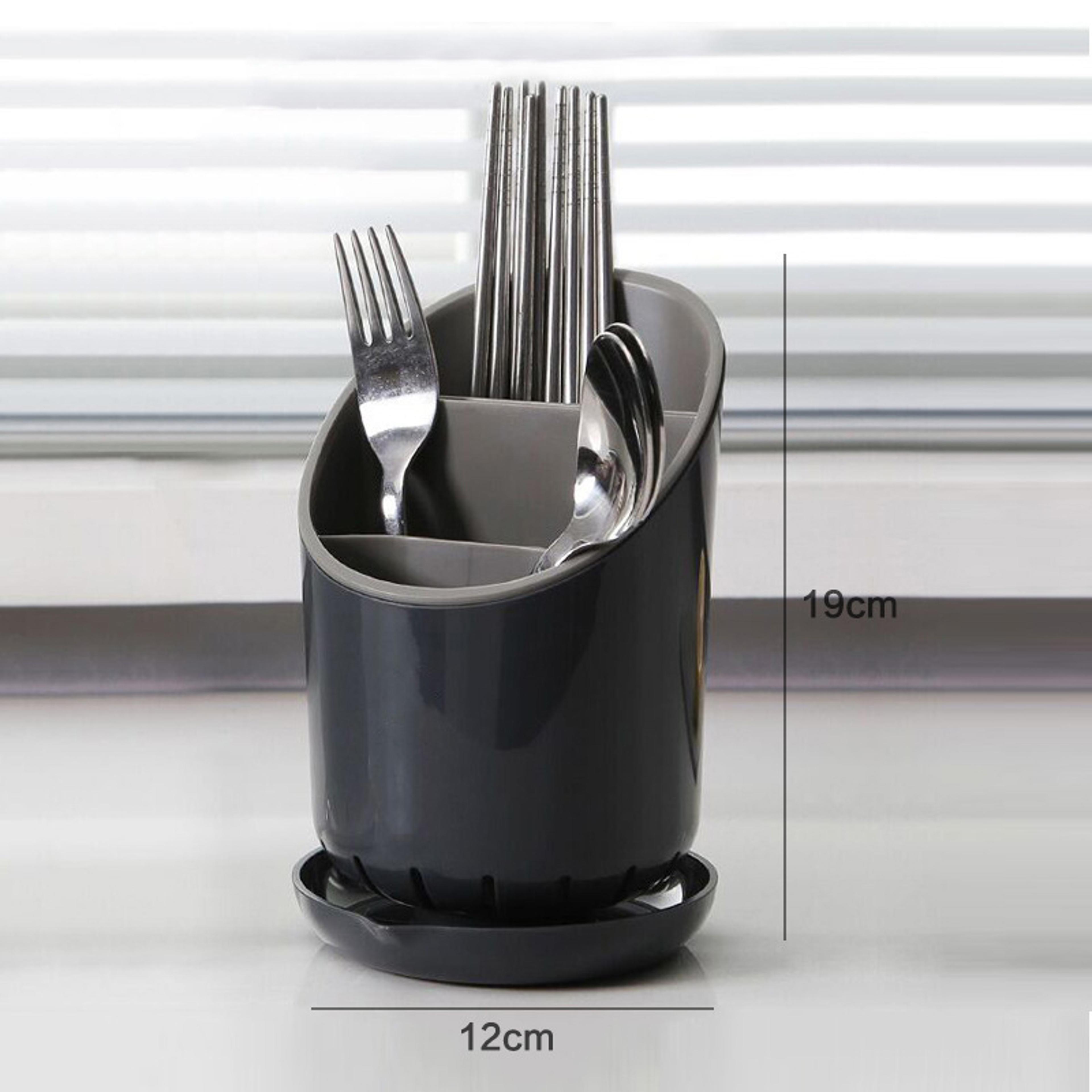 Chopsticks Tube With Drain Plate Kitchen Storage Holder Tableware Organizer Rack Home Kitchen Stora 5