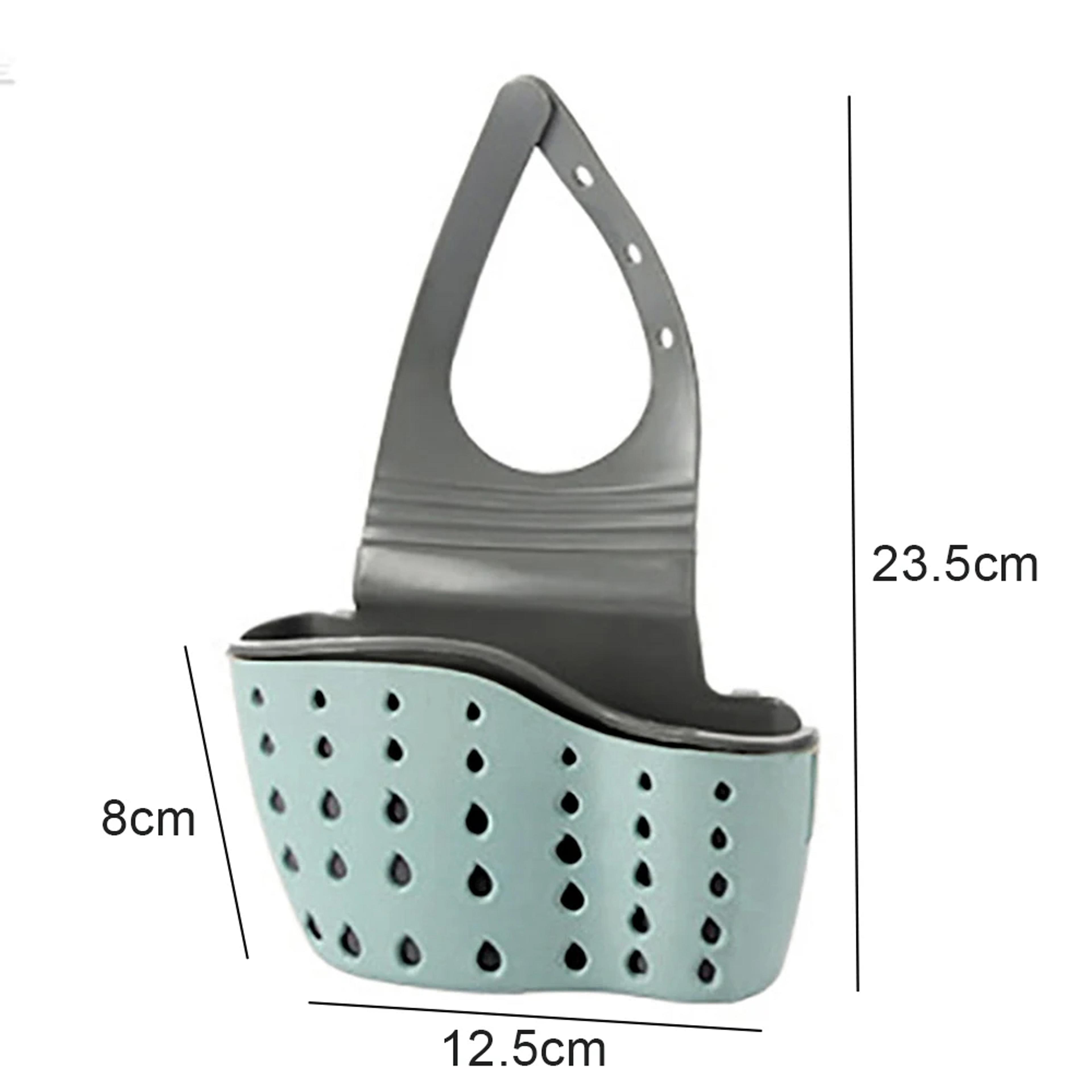 Adjustable Home Storage Drain Basket Kitchen Sink Holder Soap Sponge Shelf Hanging Drain Basket Bag 5