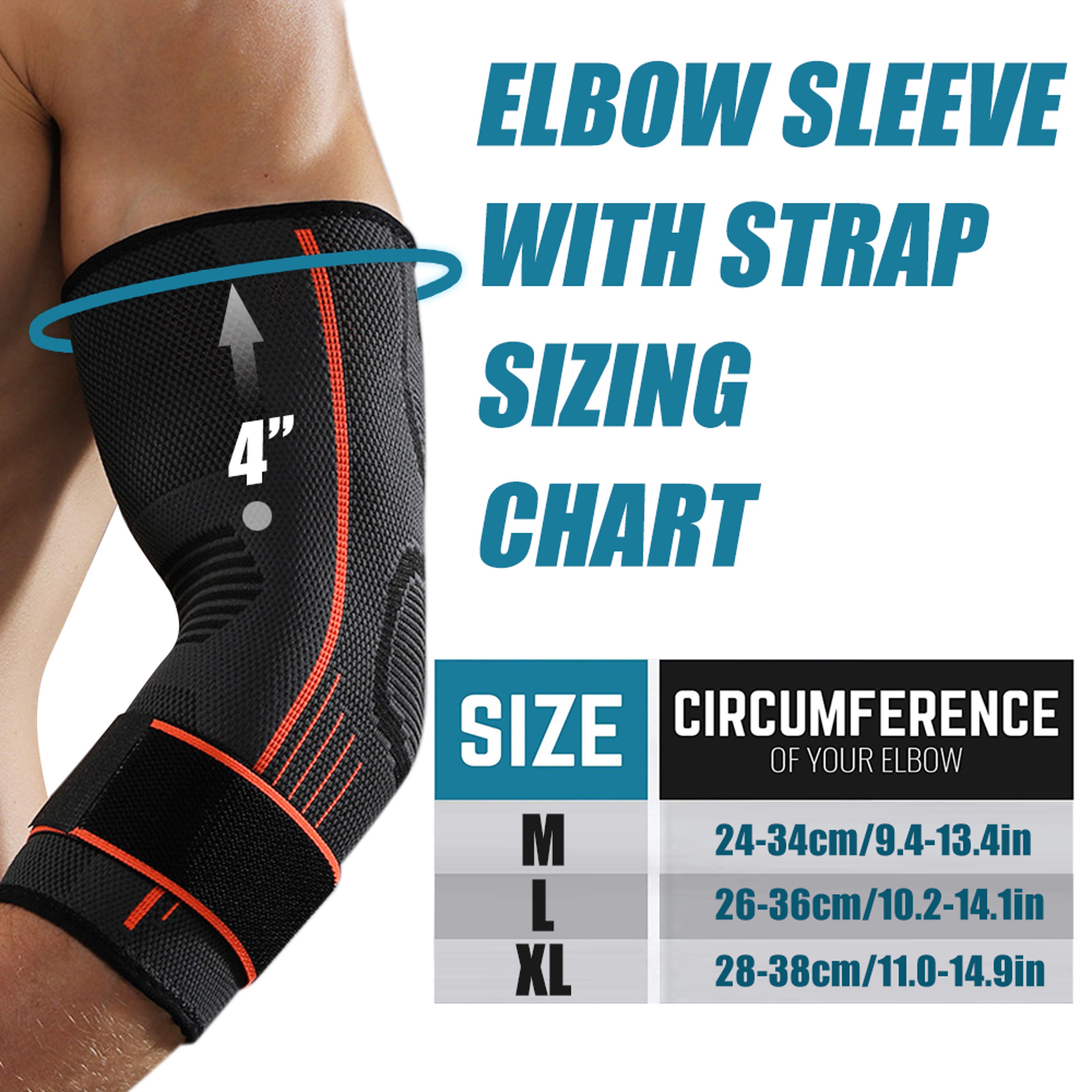 Elastic Compression Sleeve Elbow Brace For Gym Golfers Elbow Pain Relief And Stability 4