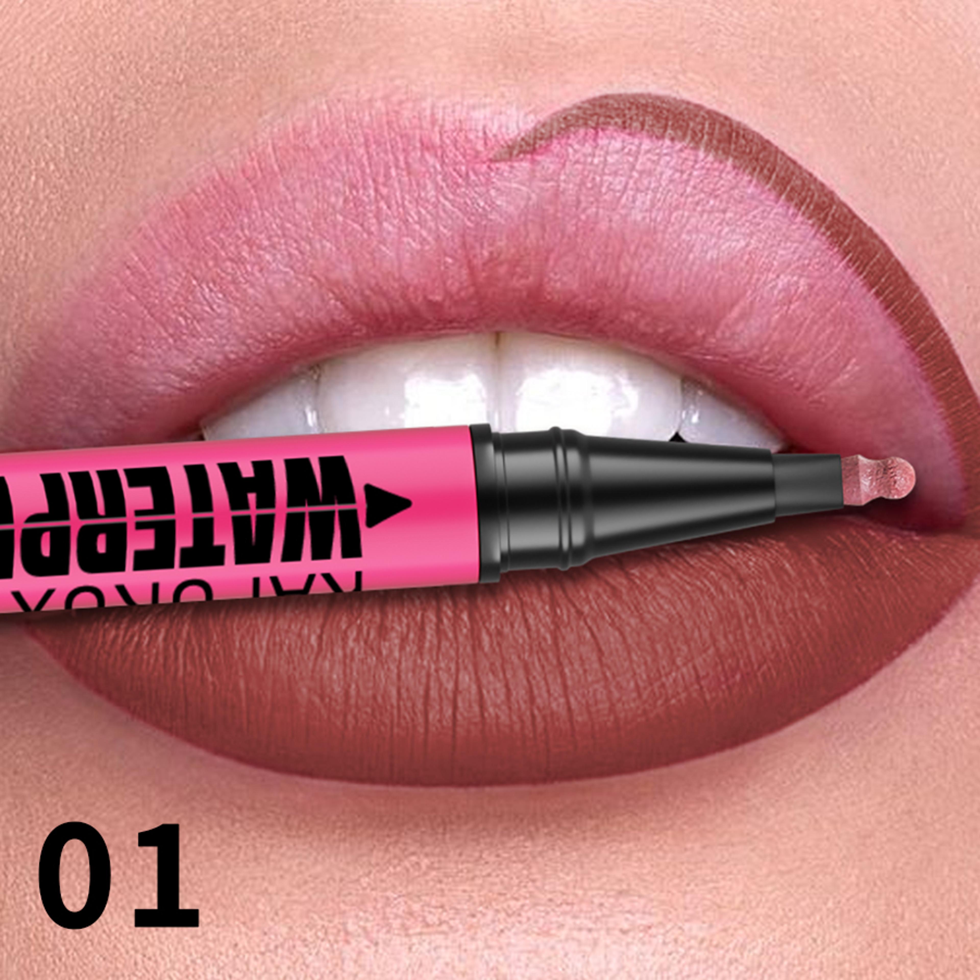 Liquid Matte Lipliner Pencil Waterproof Plumping Lip Stain Natural Lip Liner Outline Contour Makeup 3