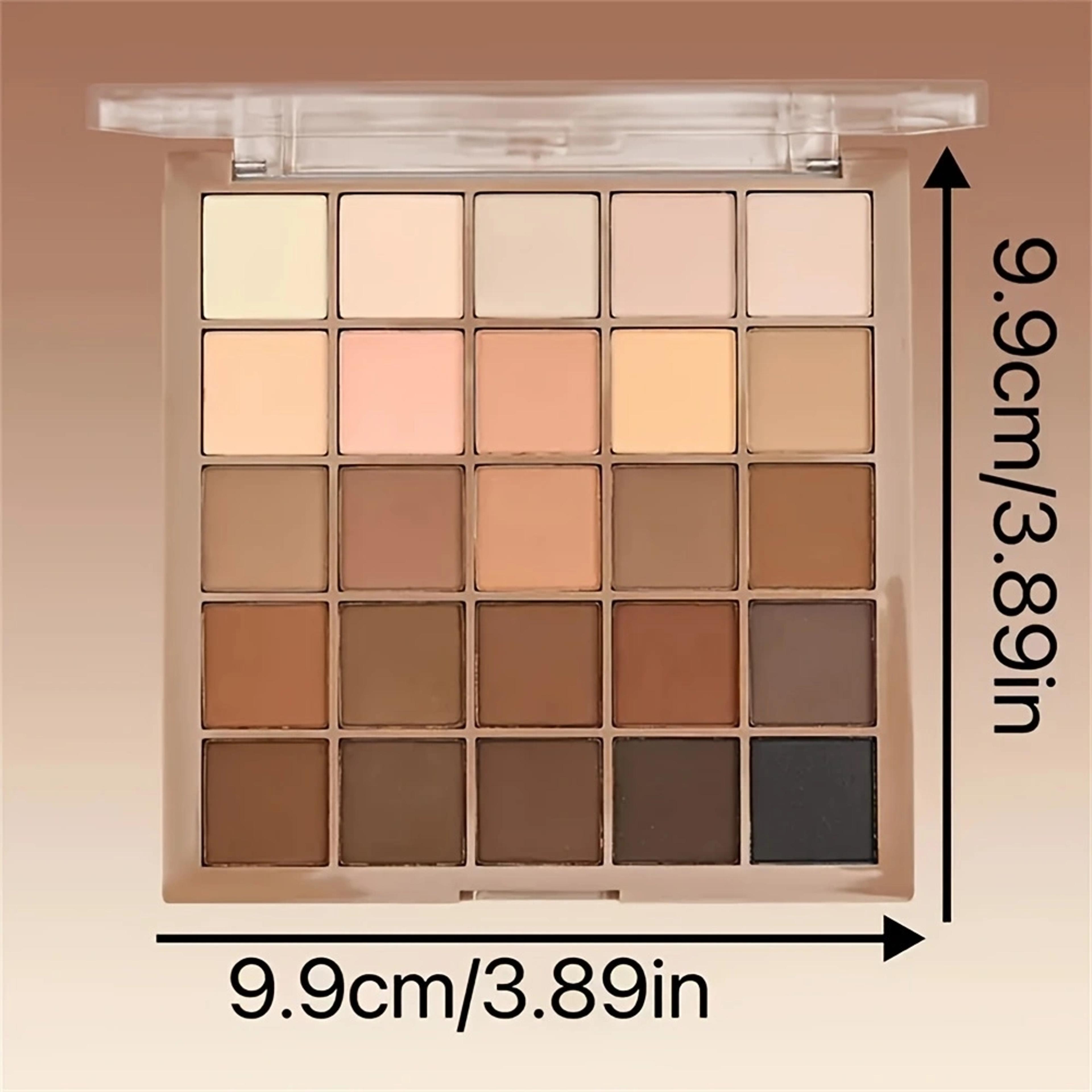 Neutral Gray And Brown Color Eyeshadow Palette Coffee Chocolate Shades Create Natural Makeup Look 4