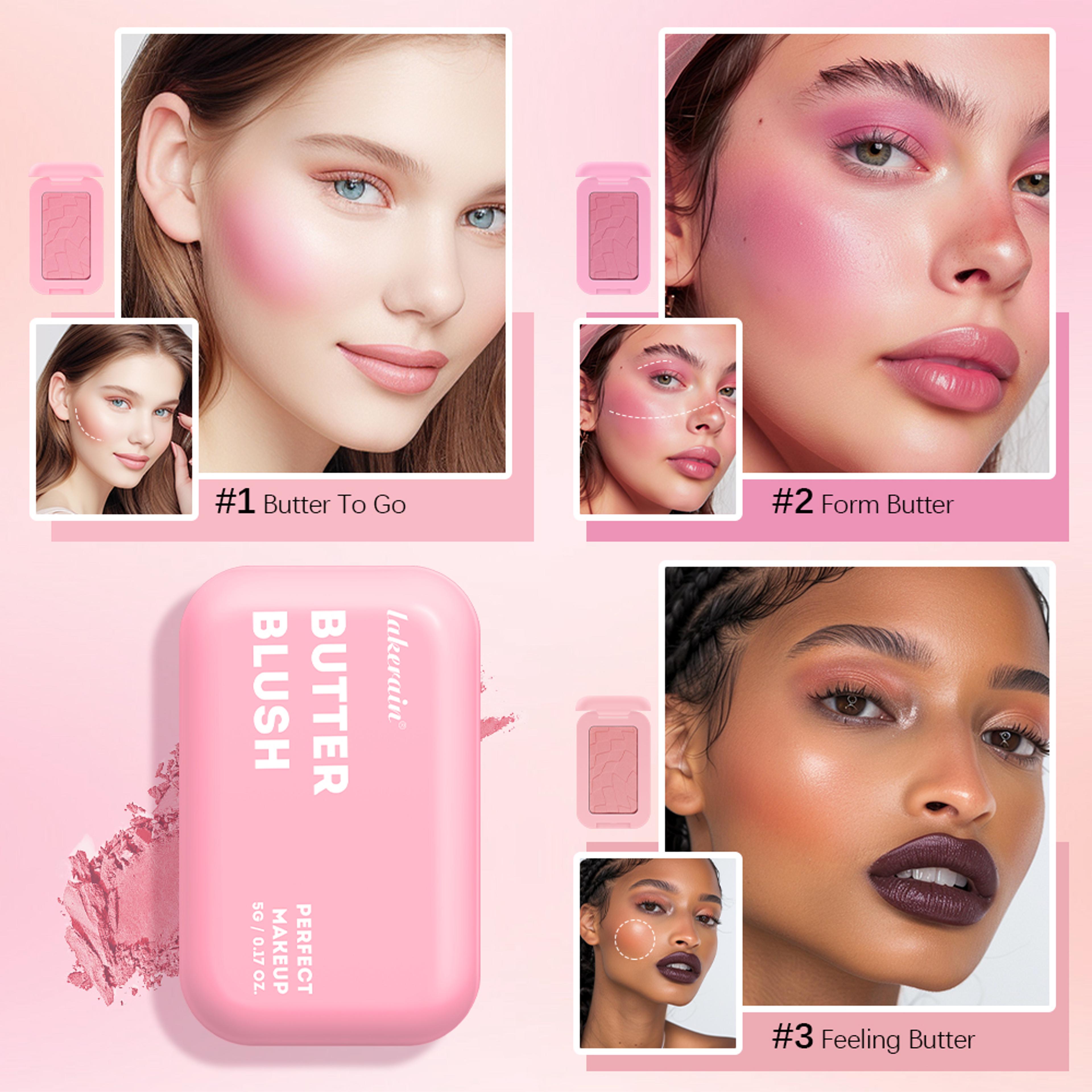 Vegan Formula Professional Makeup Powder Blush Wear Blusher Cosmetics Palette Powder Cream Face Mak 3