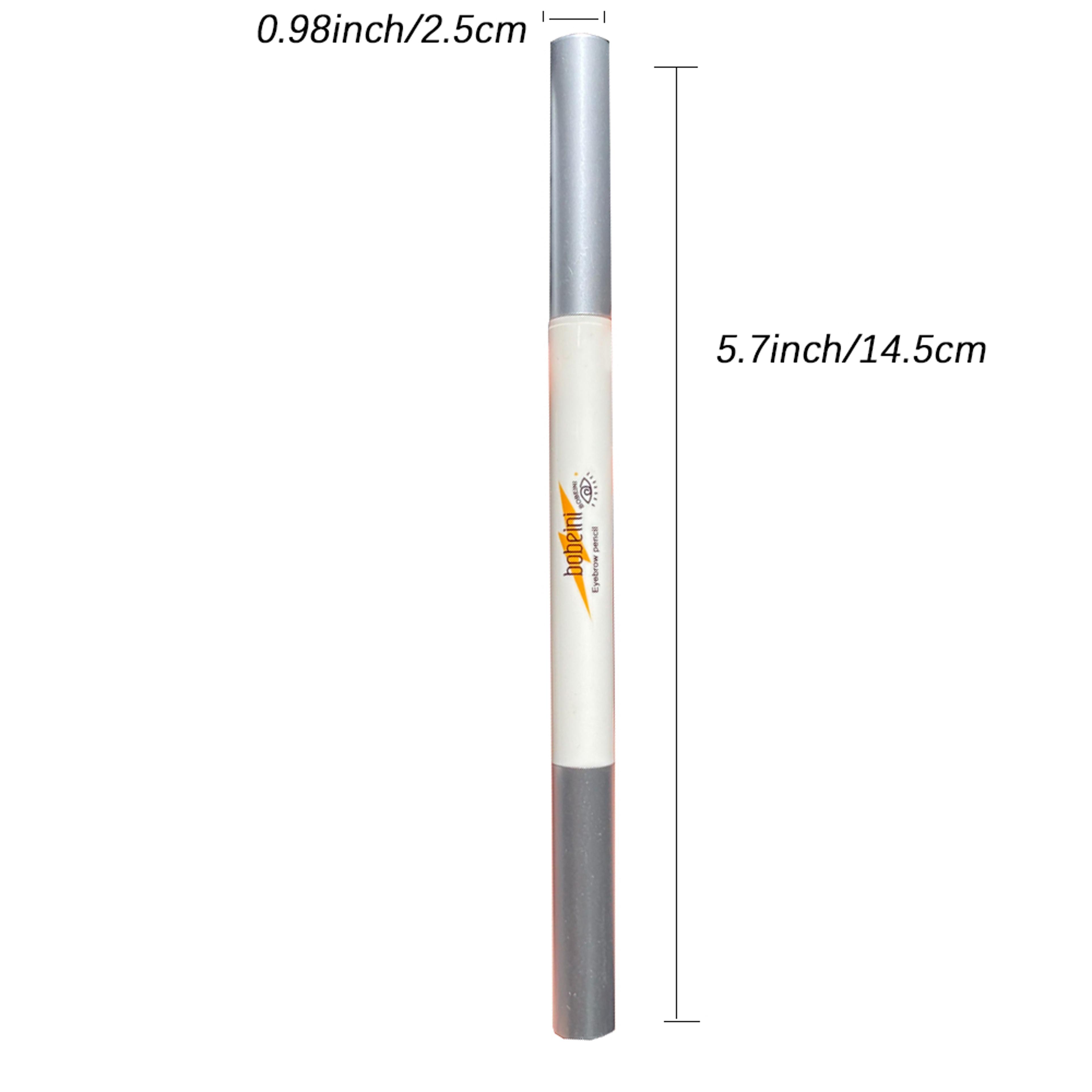 Waterproof ThinHead DoubleEnded Eyebrow Pencil LongLasting AutoRotate Brush Tip Natural Contour 5