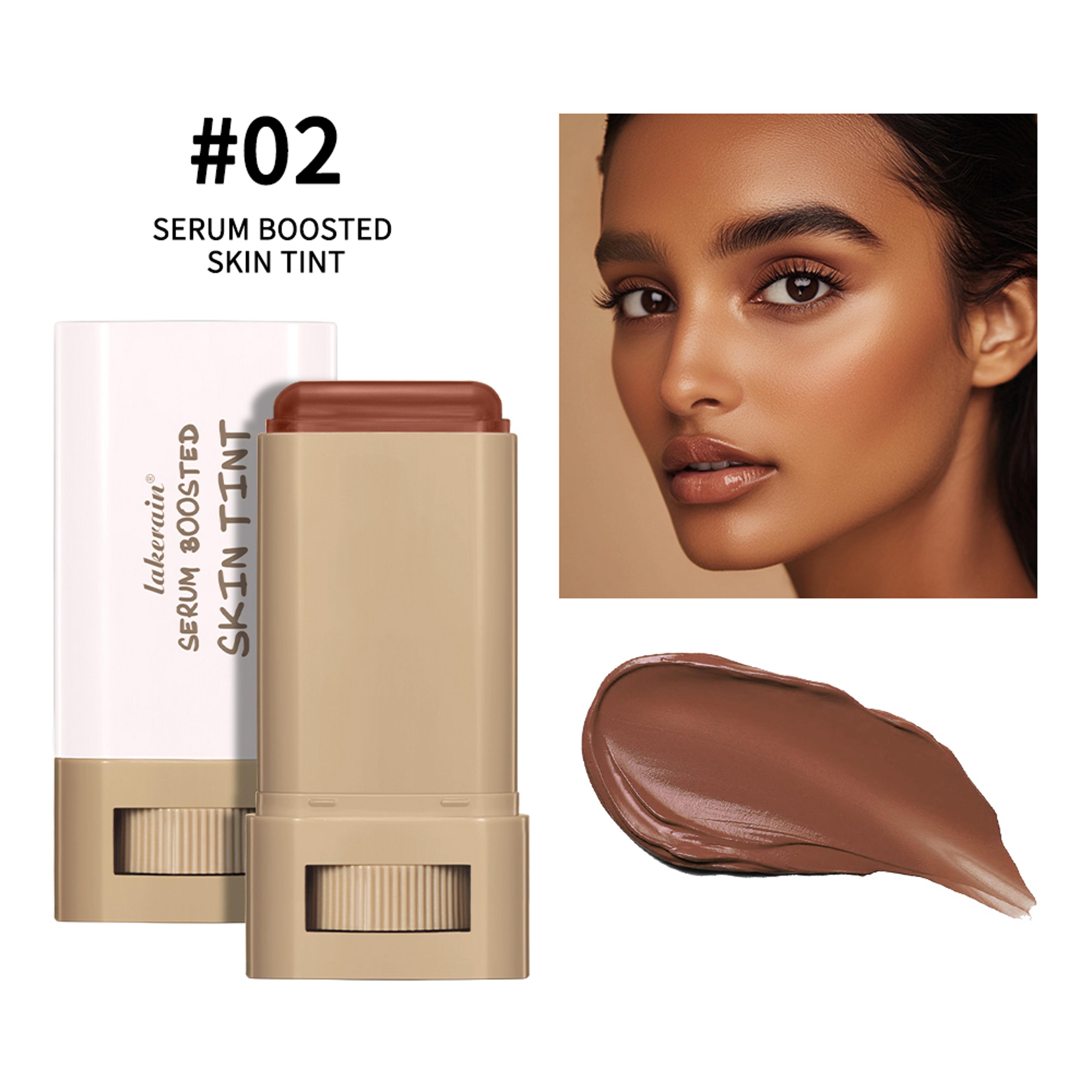 Waterproof Skin Tint Stick Nourishing Solid Tinted Serum Balm Foundation Face Contour Stick Makeup 5