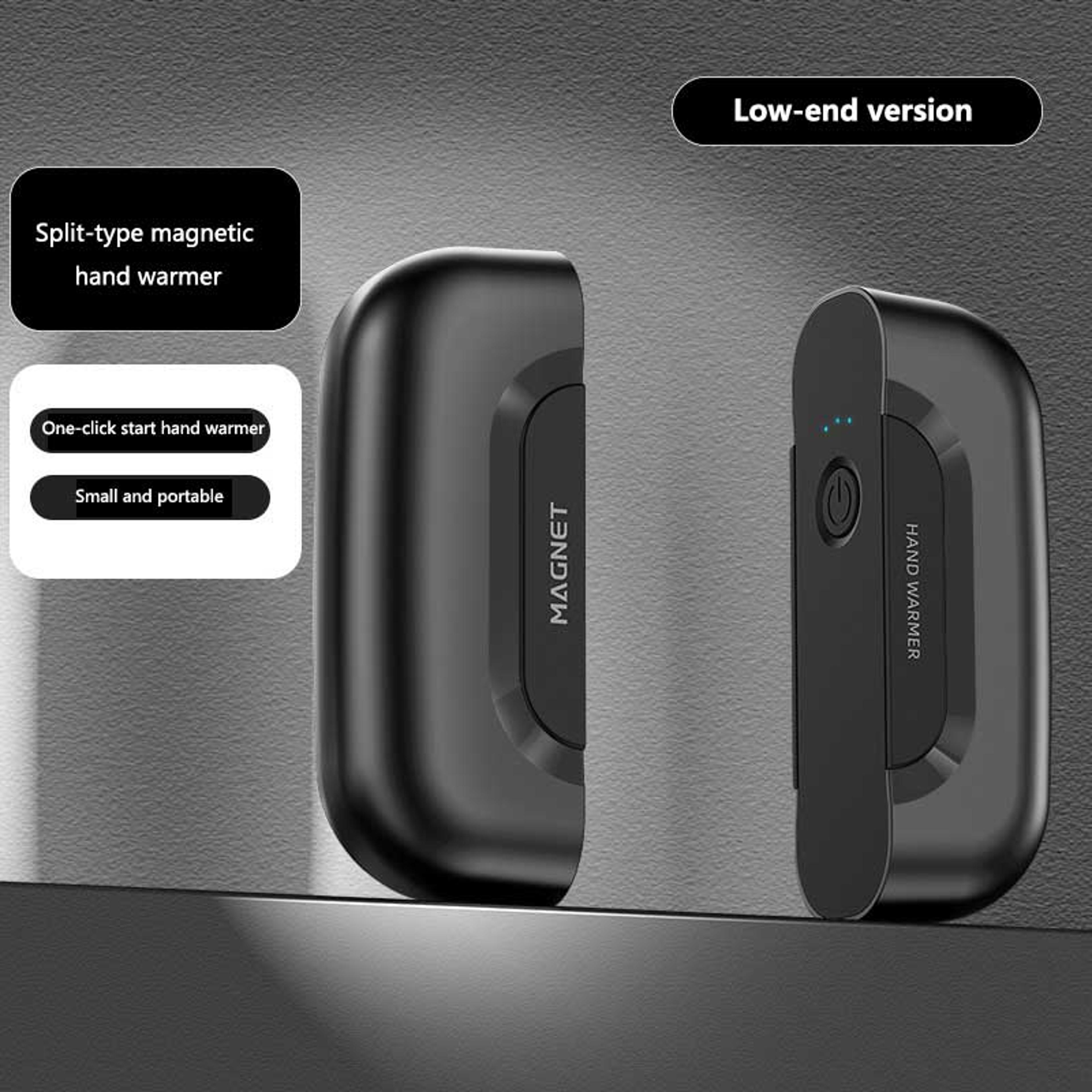 Mini Portable USB Rechargeable Magnetic Hand Warmer Digital Display Fast Charging Pocket Heater 7
