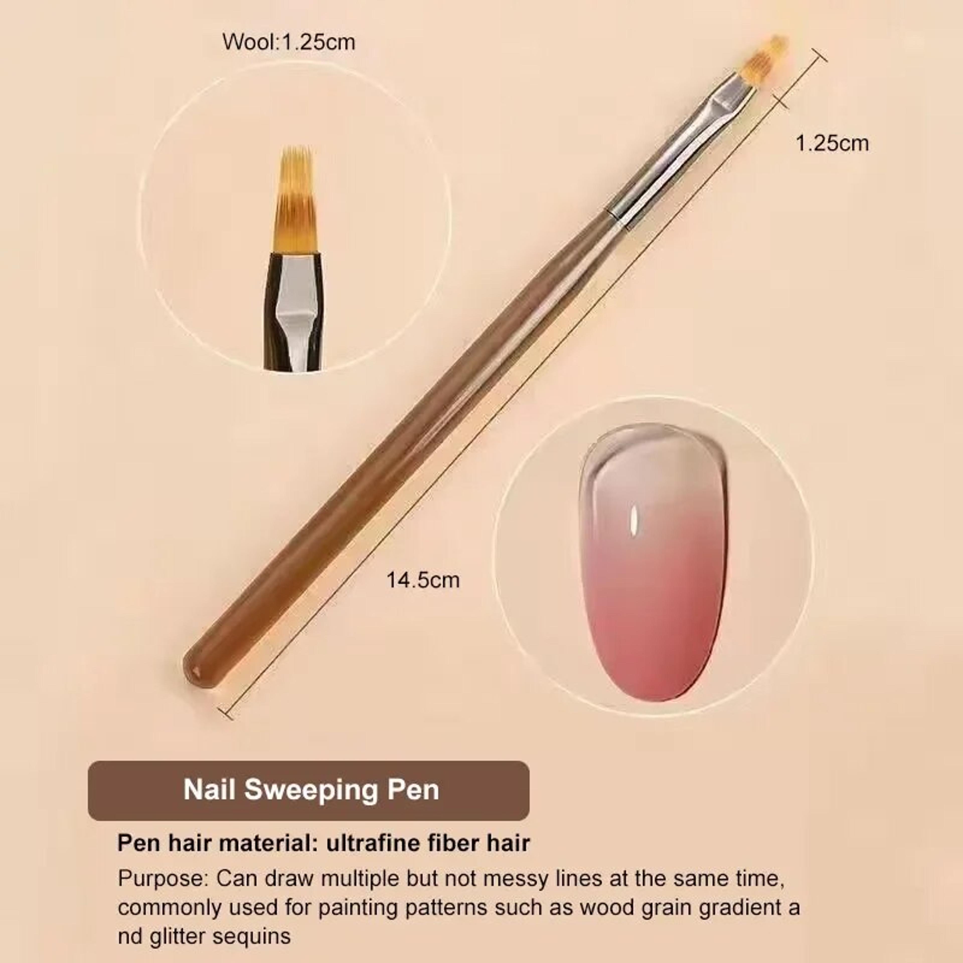 Manicure UV Gel Nail Brush Set For Acrylic Drawing Painting Nail Art Design Tools 3