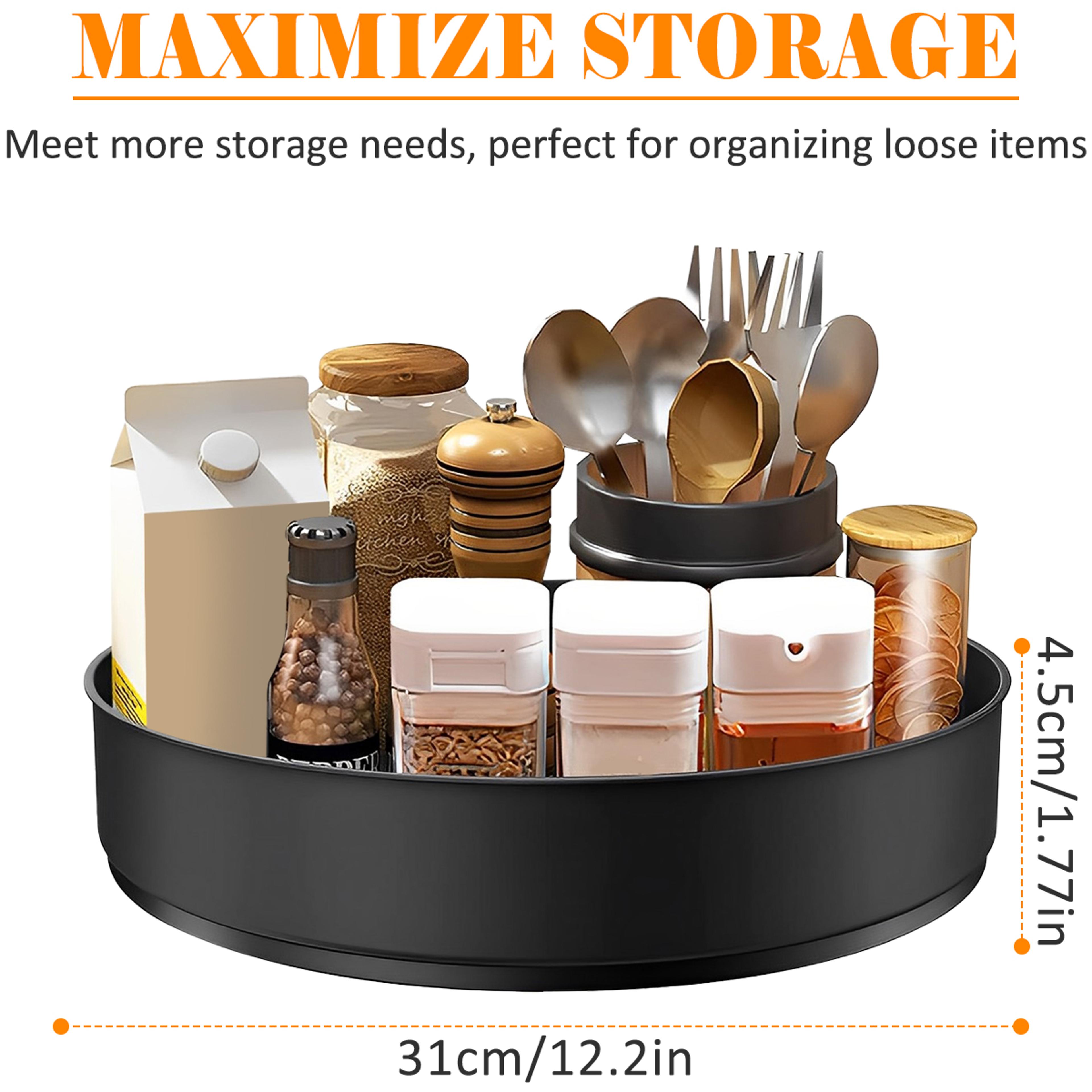 Multifunction Stainless Steel Layer Turntable Organizer Rotating Spice Rack Kitchen Accessories Dec 7