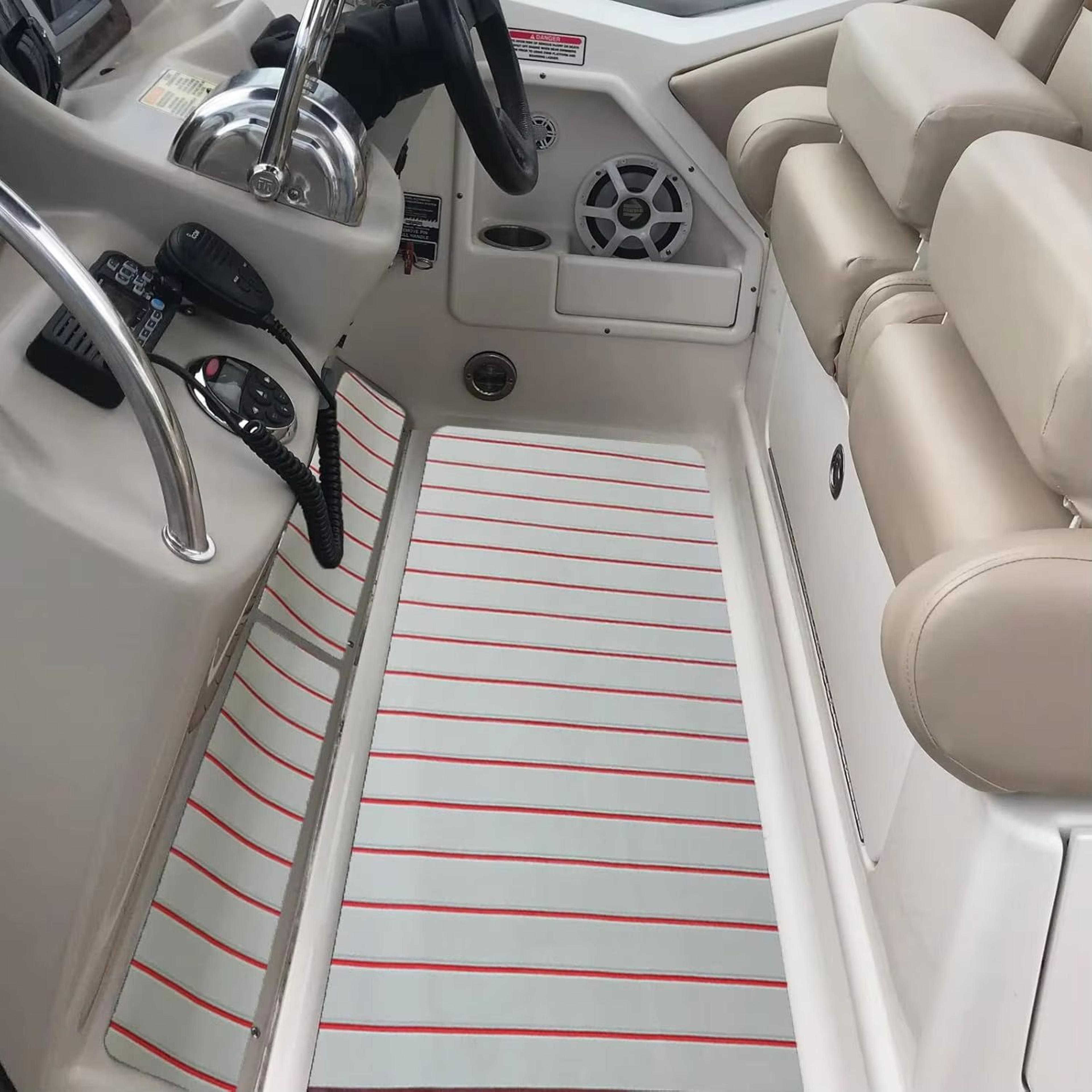 Customizable EVA Foam Boat Decking Sheet Mat AntiSkid Faux Teak Yacht Marine Flooring Pad SelfAdhes
